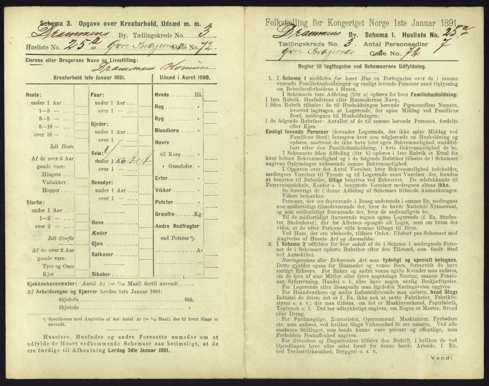 RA, 1891 census for 0602 Drammen, 1891, p. 355