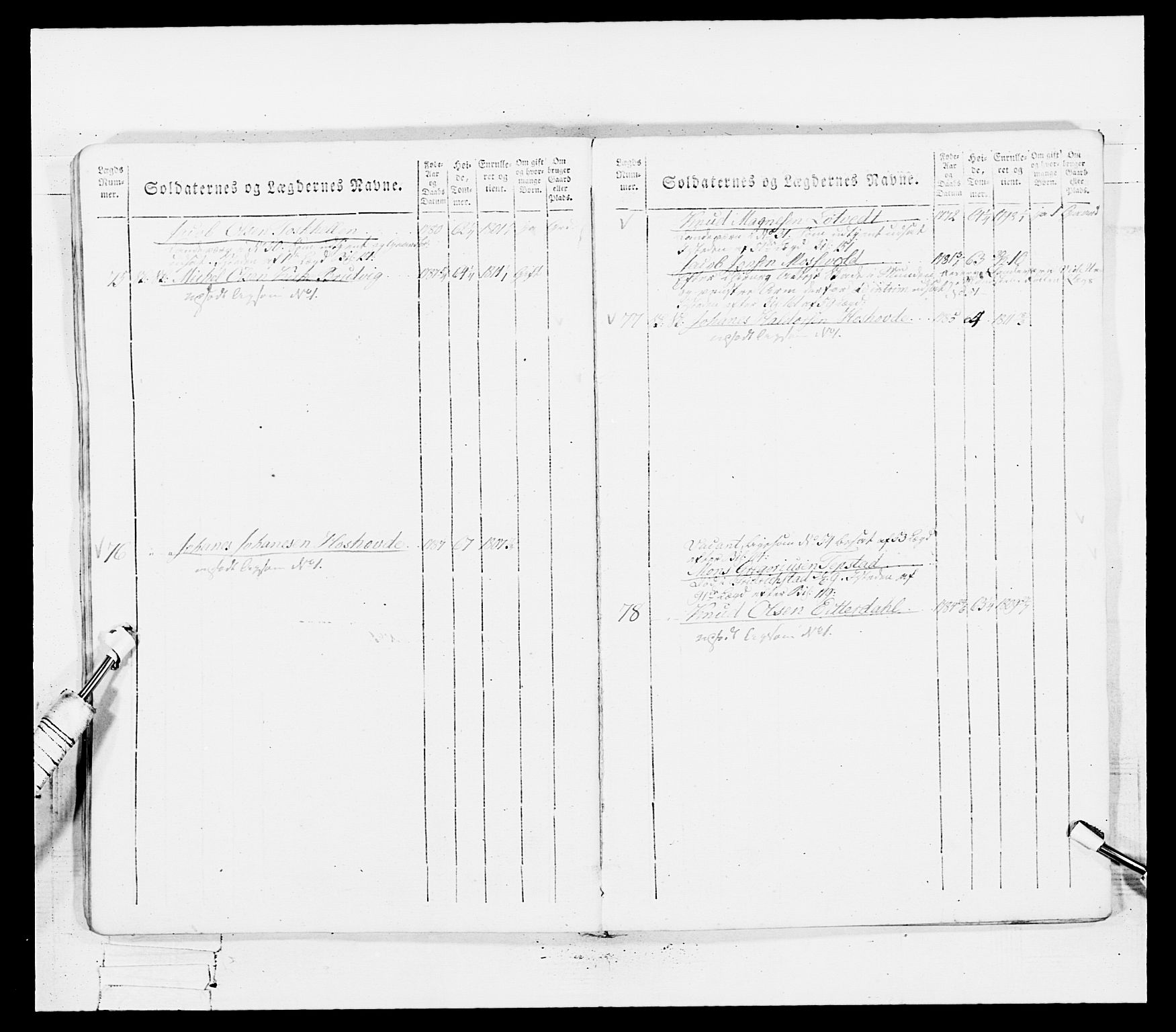 Generalitets- og kommissariatskollegiet, Det kongelige norske kommissariatskollegium, AV/RA-EA-5420/E/Eh/L0100: Bergenhusiske skarpskytterbataljon, 1812, p. 258