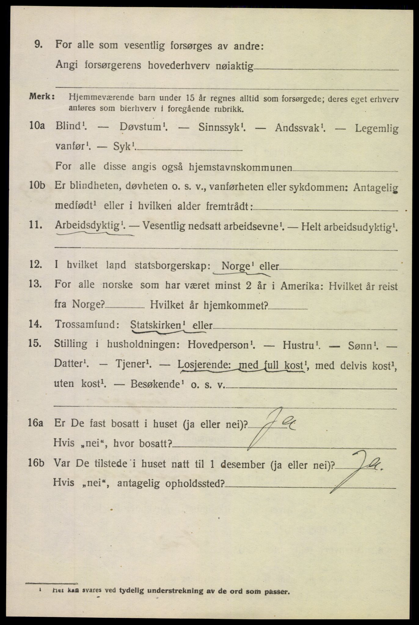 SAK, 1920 census for Gjerstad, 1920, p. 4608