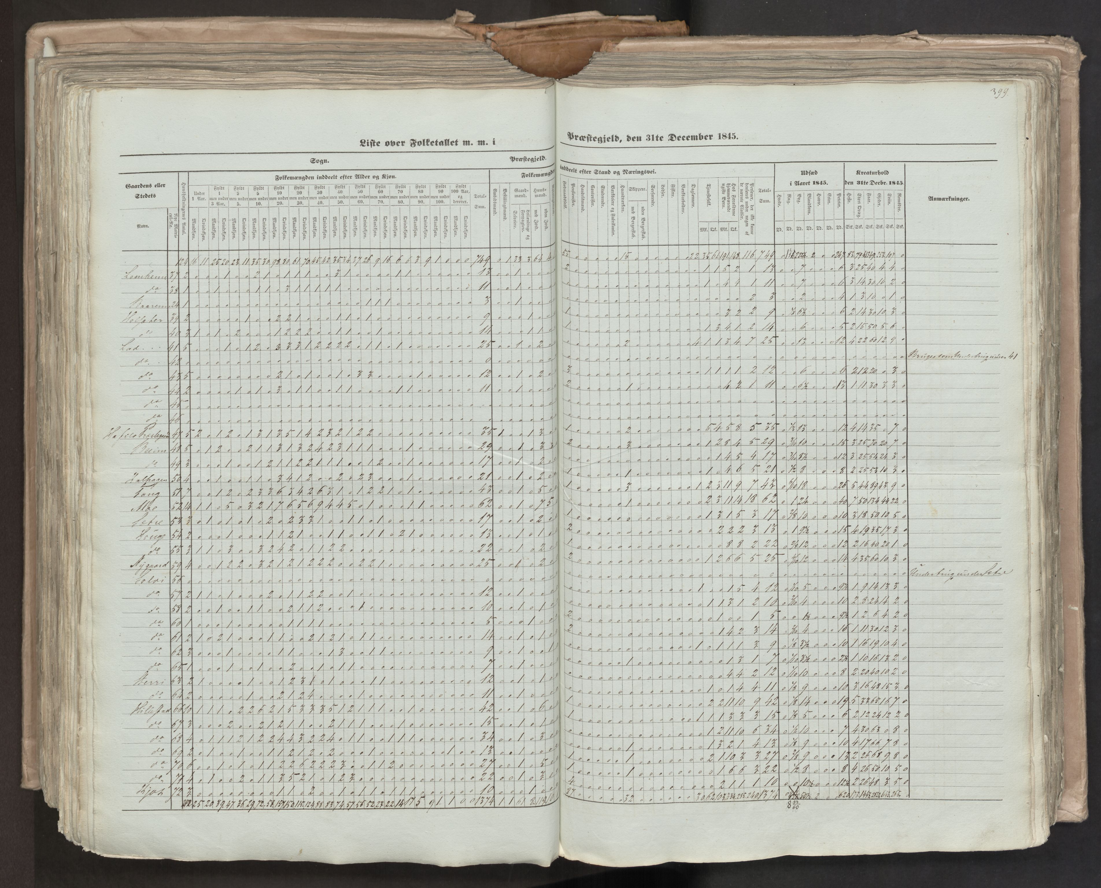 RA, Census 1845, vol. 7: Søndre Bergenhus amt og Nordre Bergenhus amt, 1845, p. 399