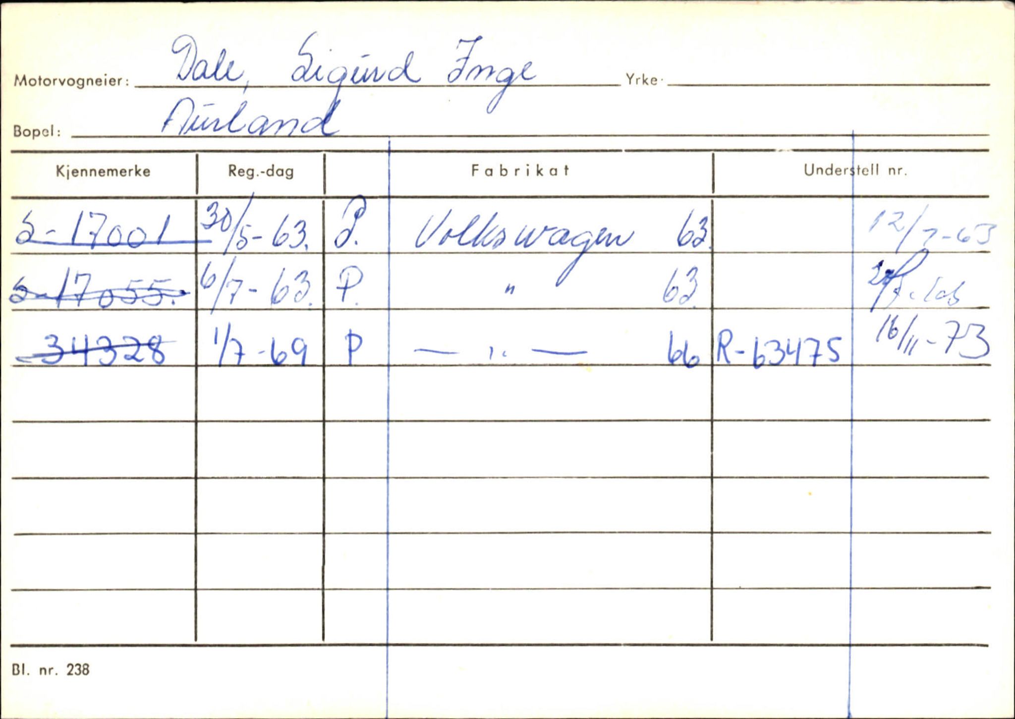 Statens vegvesen, Sogn og Fjordane vegkontor, AV/SAB-A-5301/4/F/L0125: Eigarregister Sogndal V-Å. Aurland A-Å. Fjaler A-N, 1945-1975, p. 527