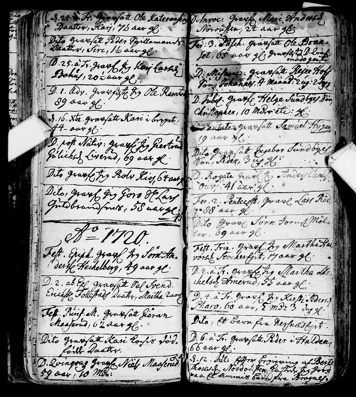 Røyken kirkebøker, SAKO/A-241/F/Fa/L0001: Parish register (official) no. 1, 1701-1730, p. 71