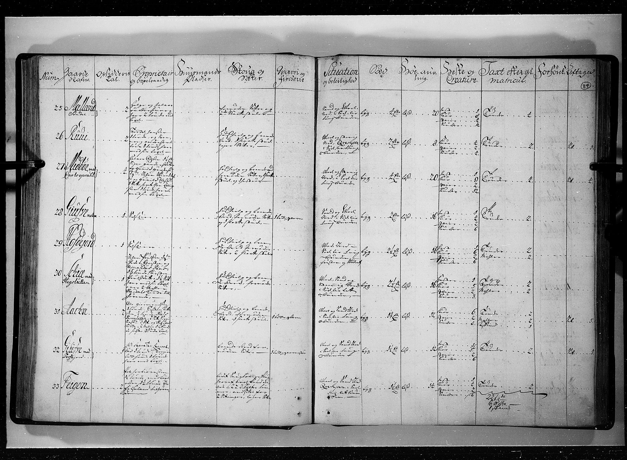 Rentekammeret inntil 1814, Realistisk ordnet avdeling, AV/RA-EA-4070/N/Nb/Nbf/L0121: Øvre og Nedre Telemark eksaminasjonsprotokoll, 1723, p. 83b-84a