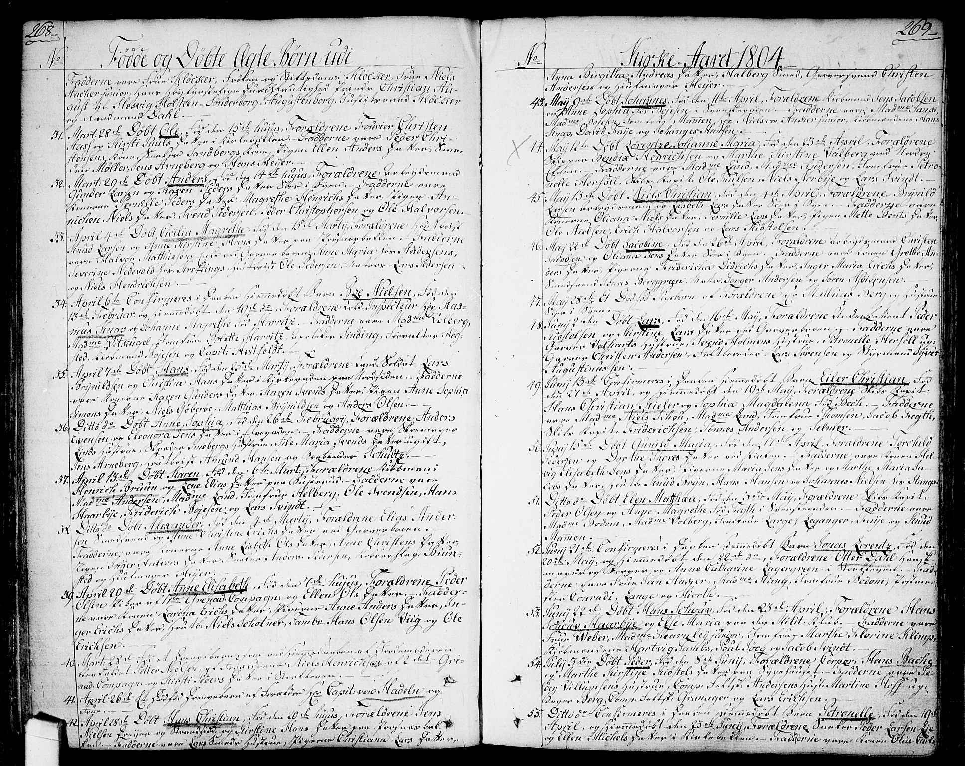 Halden prestekontor Kirkebøker, SAO/A-10909/F/Fa/L0002: Parish register (official) no. I 2, 1792-1812, p. 268-269