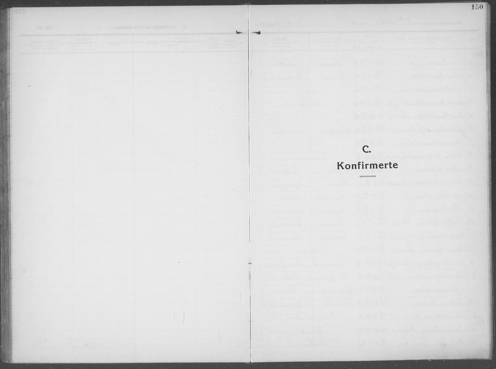 Brandval prestekontor, SAH/PREST-034/H/Ha/Haa/L0004: Parish register (official) no. 4, 1910-1924, p. 150