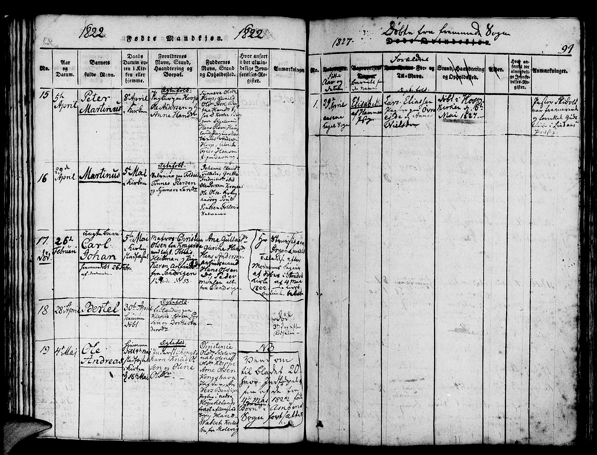 Askøy Sokneprestembete, AV/SAB-A-74101/H/Ha/Haa/Haaa/L0003: Parish register (official) no. A 3, 1815-1825, p. 94