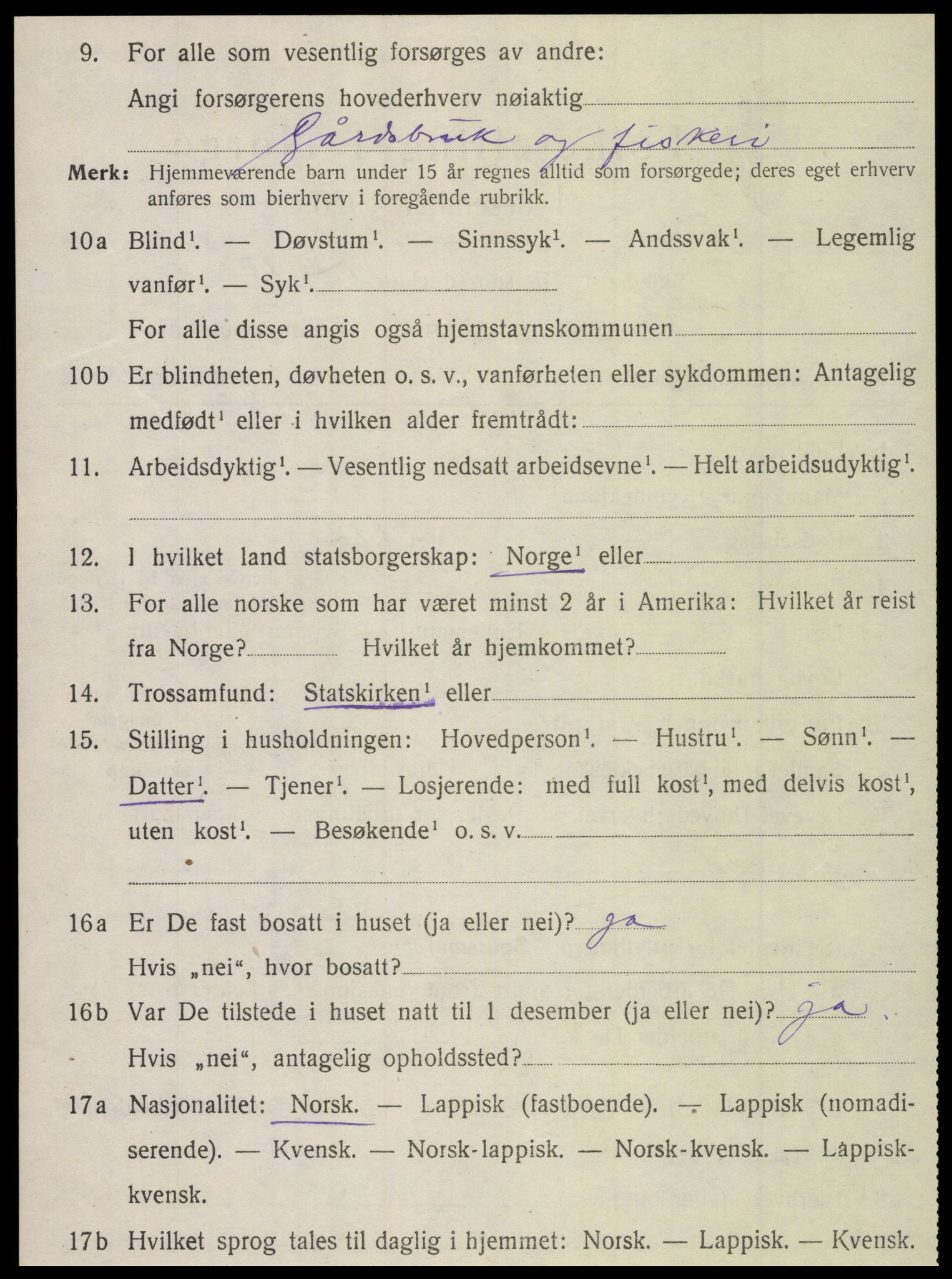 SAT, 1920 census for Vega, 1920, p. 3788