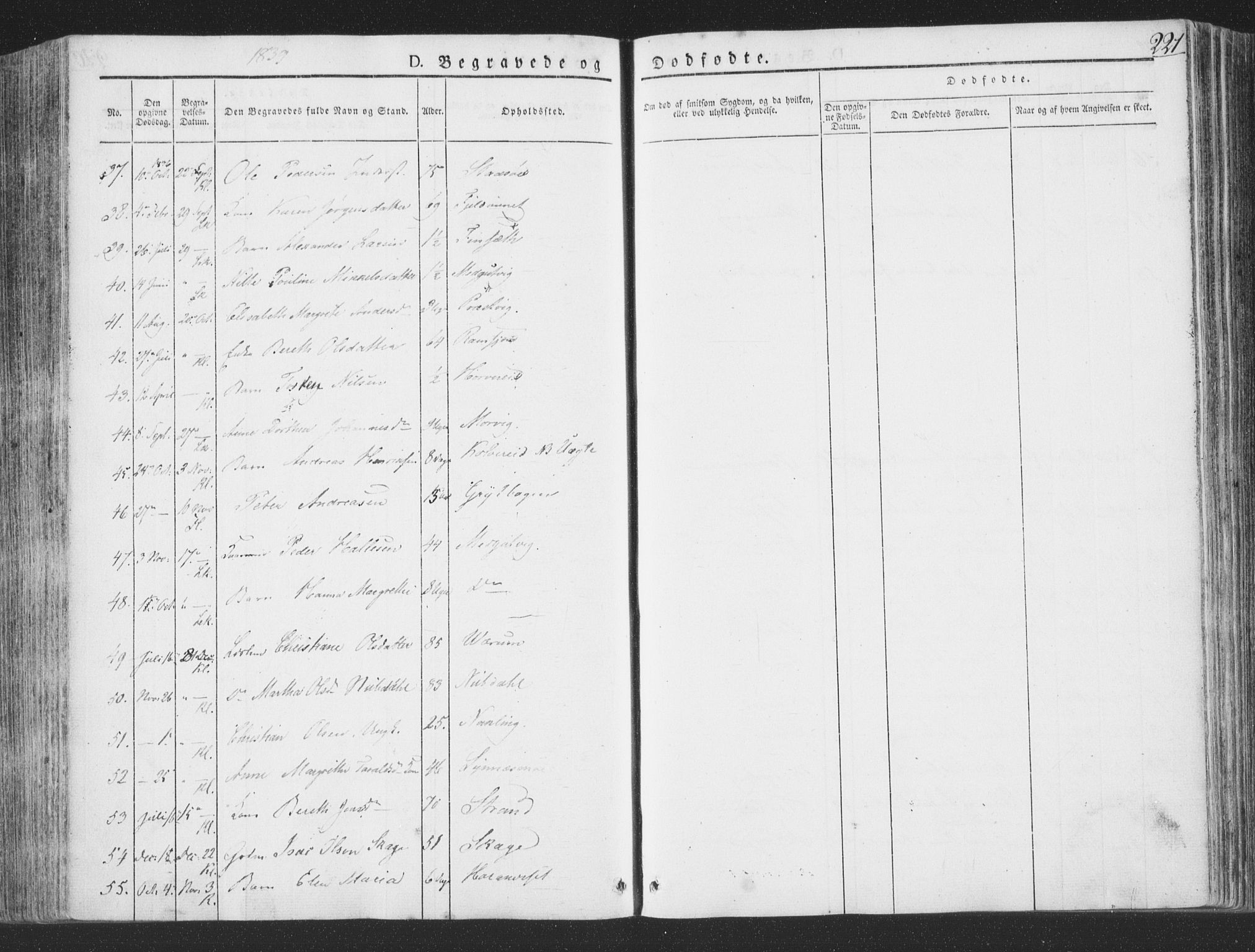 Ministerialprotokoller, klokkerbøker og fødselsregistre - Nord-Trøndelag, AV/SAT-A-1458/780/L0639: Parish register (official) no. 780A04, 1830-1844, p. 221