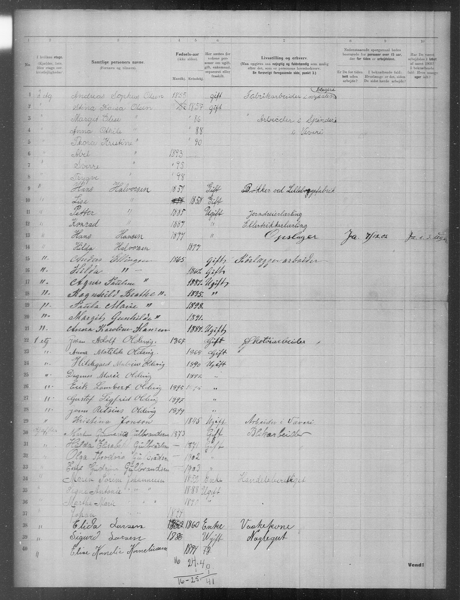 OBA, Municipal Census 1903 for Kristiania, 1903, p. 11259