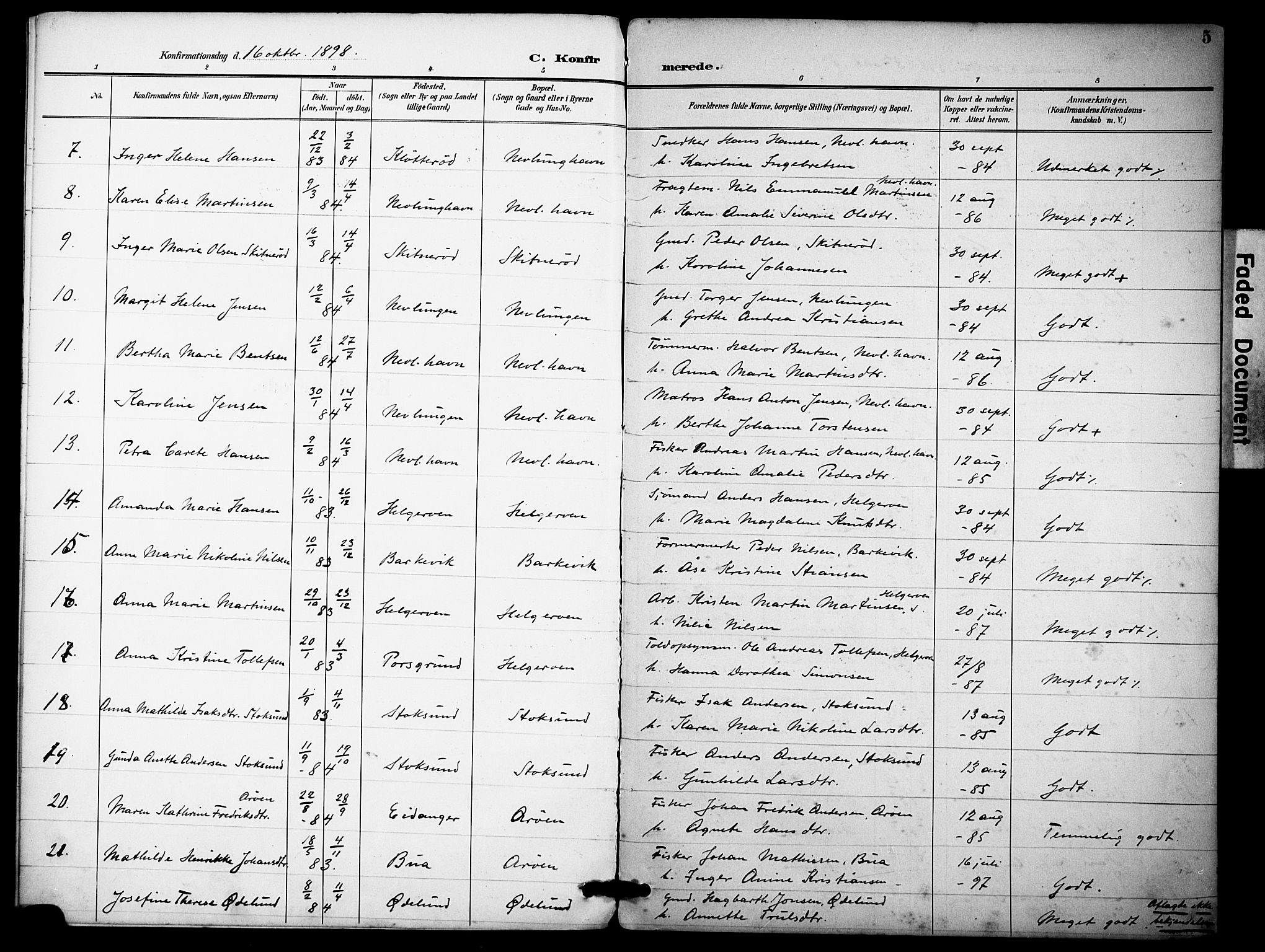 Brunlanes kirkebøker, SAKO/A-342/F/Fb/L0002: Parish register (official) no. II 2, 1895-1899, p. 5