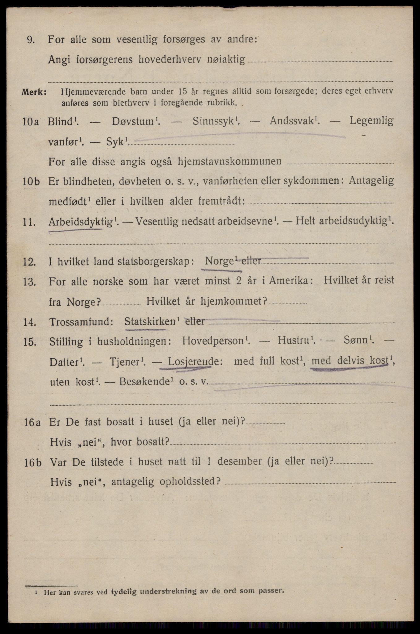 SAST, 1920 census for Stavanger, 1920, p. 88733