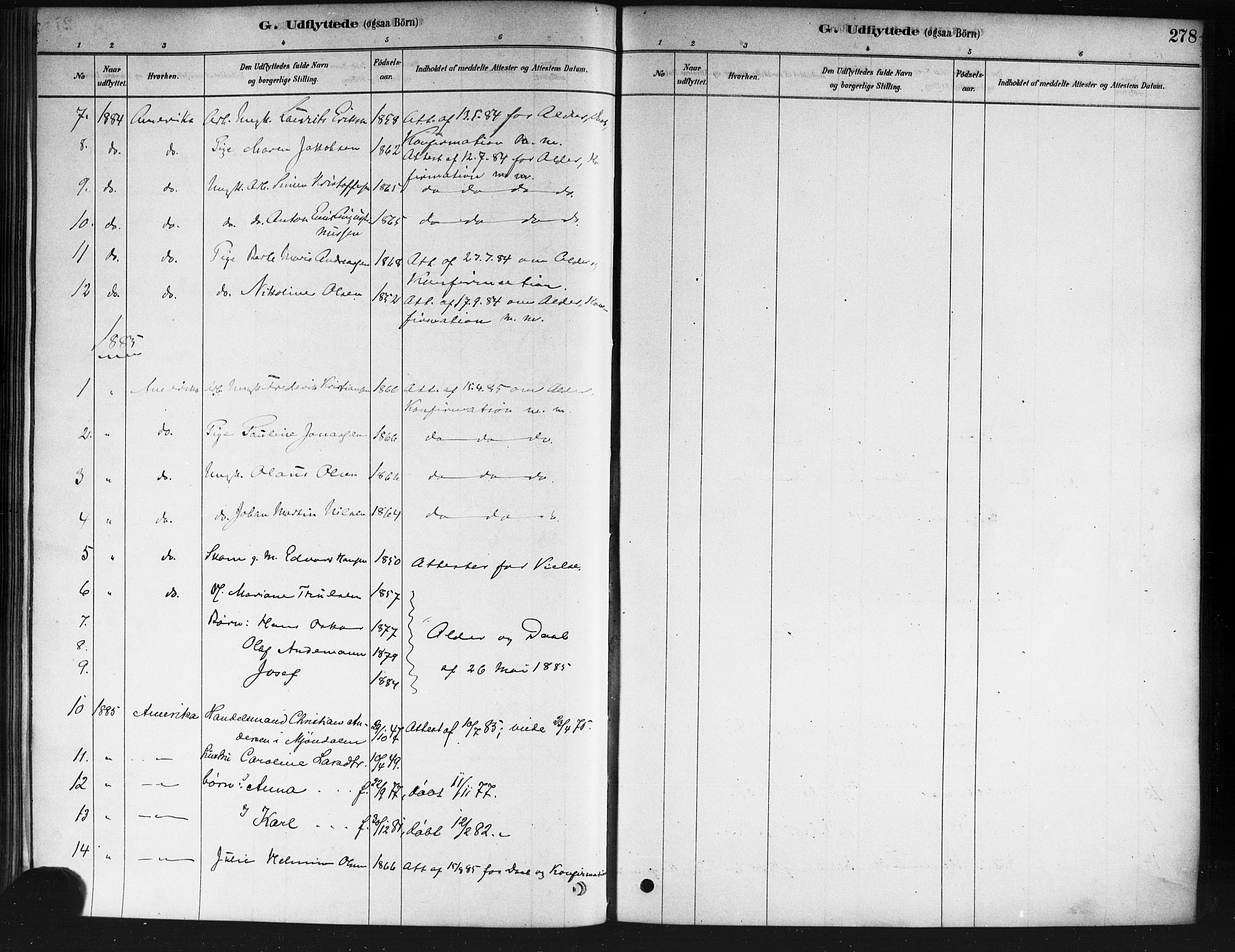 Nedre Eiker kirkebøker, SAKO/A-612/F/Fa/L0002: Parish register (official) no. 2, 1878-1885, p. 278