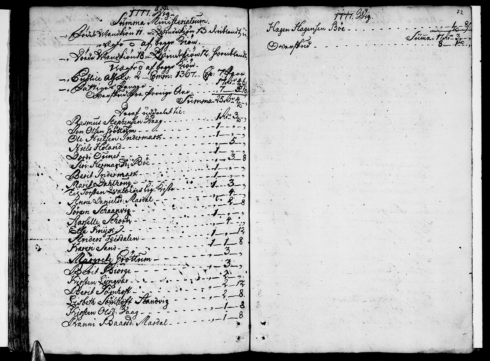 Ministerialprotokoller, klokkerbøker og fødselsregistre - Nordland, AV/SAT-A-1459/812/L0173: Parish register (official) no. 812A02, 1752-1800, p. 72