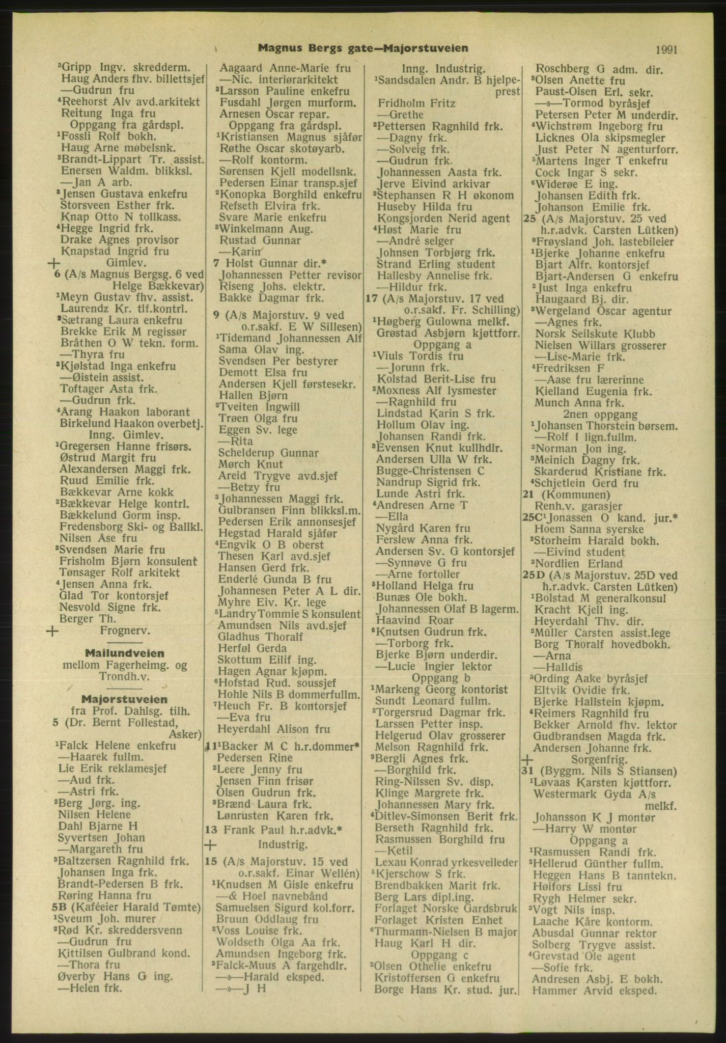 Kristiania/Oslo adressebok, PUBL/-, 1954, p. 1991