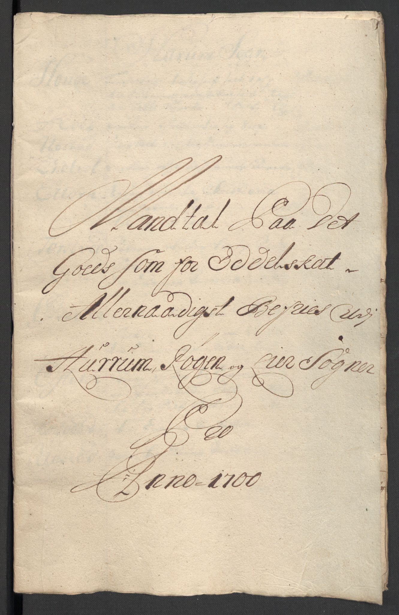 Rentekammeret inntil 1814, Reviderte regnskaper, Fogderegnskap, AV/RA-EA-4092/R30/L1697: Fogderegnskap Hurum, Røyken, Eiker og Lier, 1700-1701, p. 179