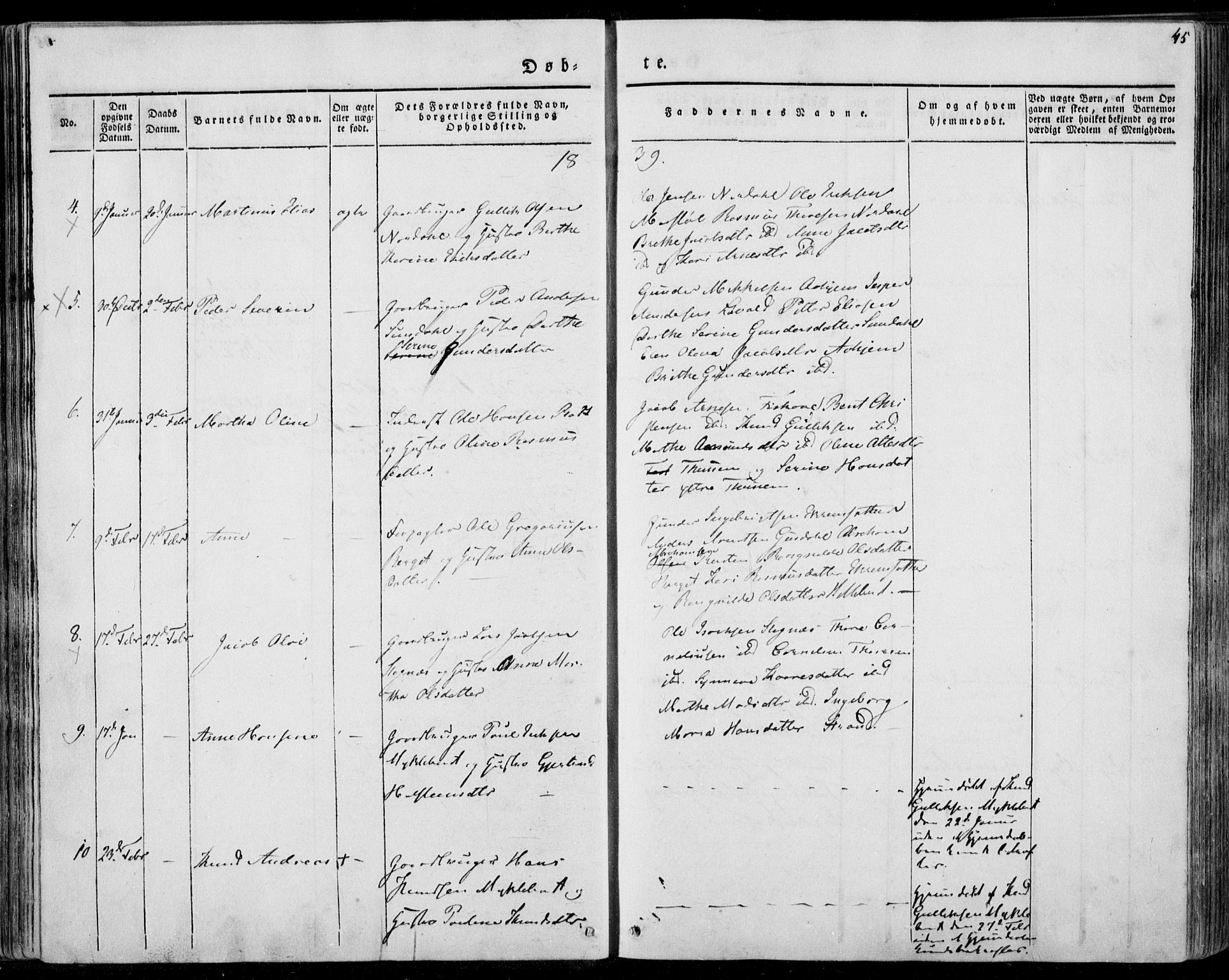 Ministerialprotokoller, klokkerbøker og fødselsregistre - Møre og Romsdal, AV/SAT-A-1454/501/L0005: Parish register (official) no. 501A05, 1831-1844, p. 45