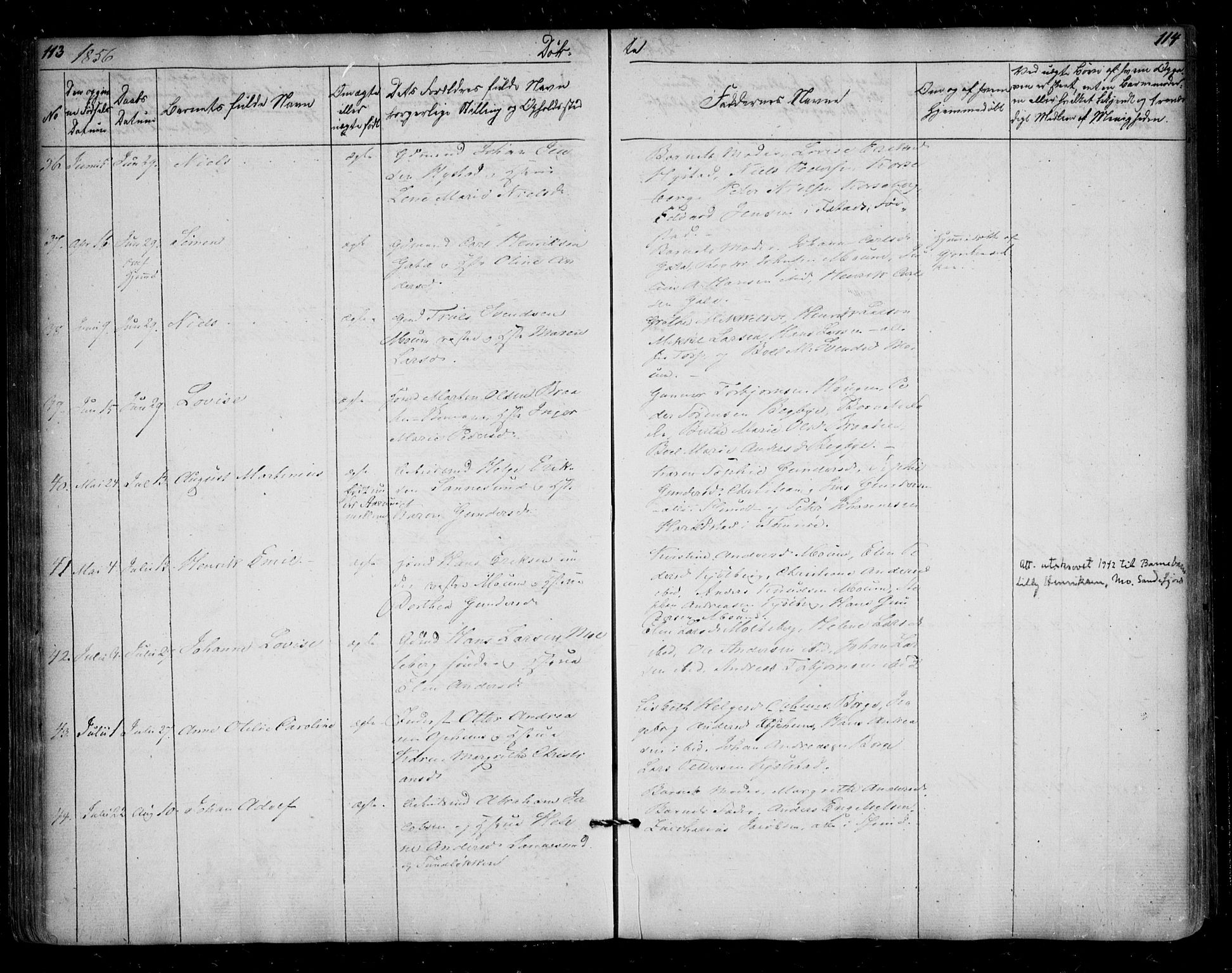 Borge prestekontor Kirkebøker, AV/SAO-A-10903/F/Fa/L0005: Parish register (official) no. I 5, 1848-1860, p. 113-114