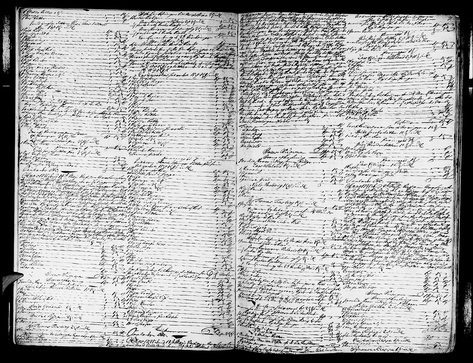 Hardanger og Voss sorenskriveri, SAB/A-2501/4/4A/4Ac/L0005a: Skifterettsprotokoll for sorenskriveriet, 1735-1739, p. 6b-7a