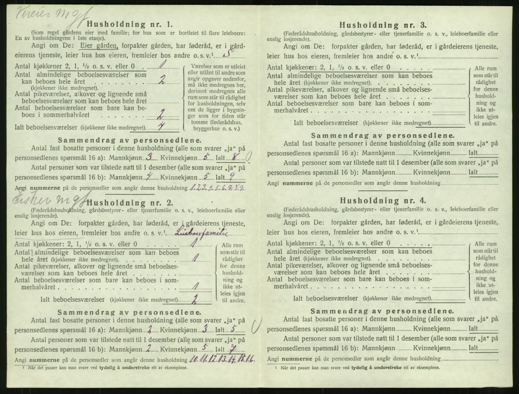 SAT, 1920 census for Kornstad, 1920, p. 410