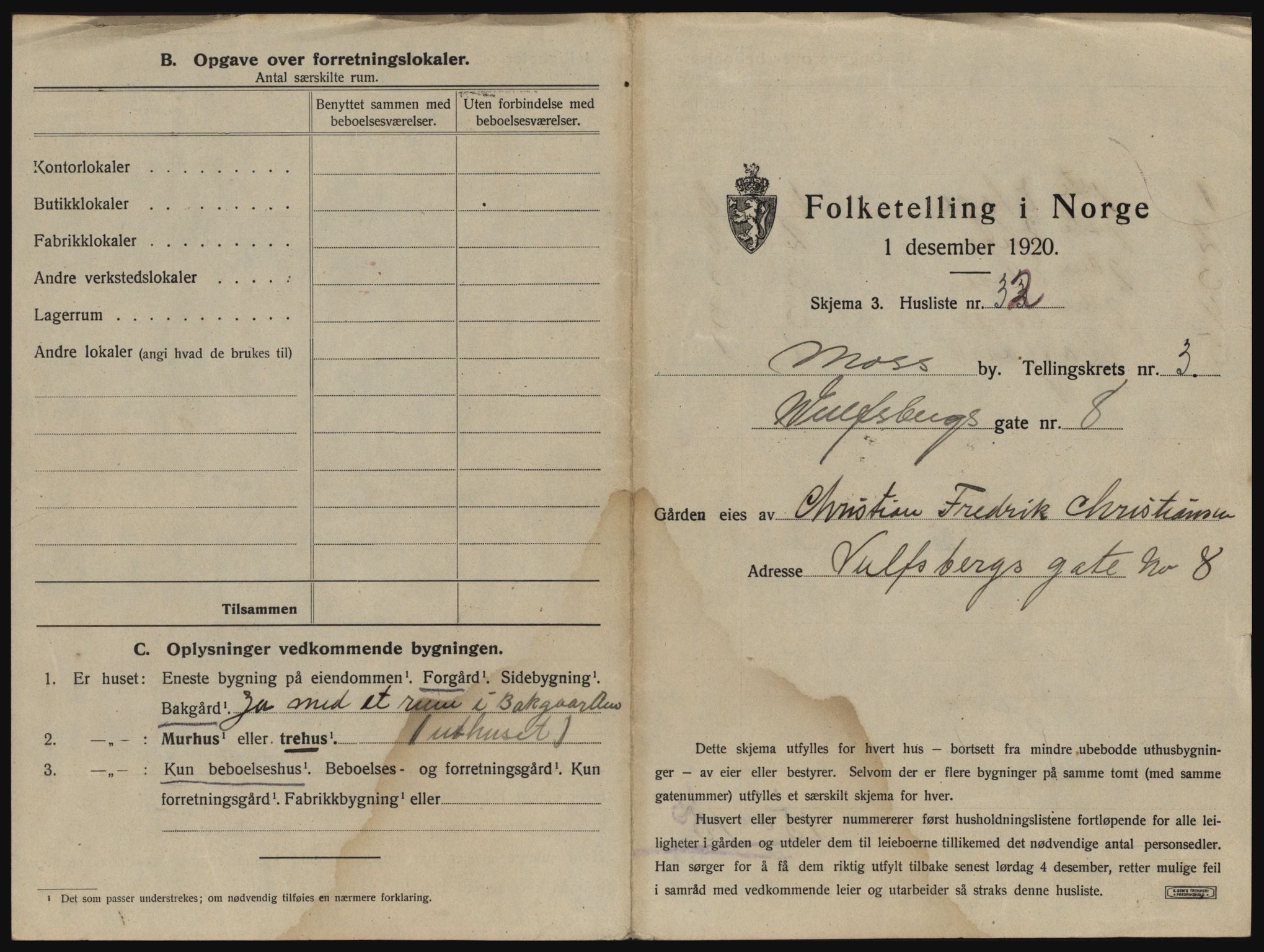 SAO, 1920 census for Moss, 1920, p. 1895