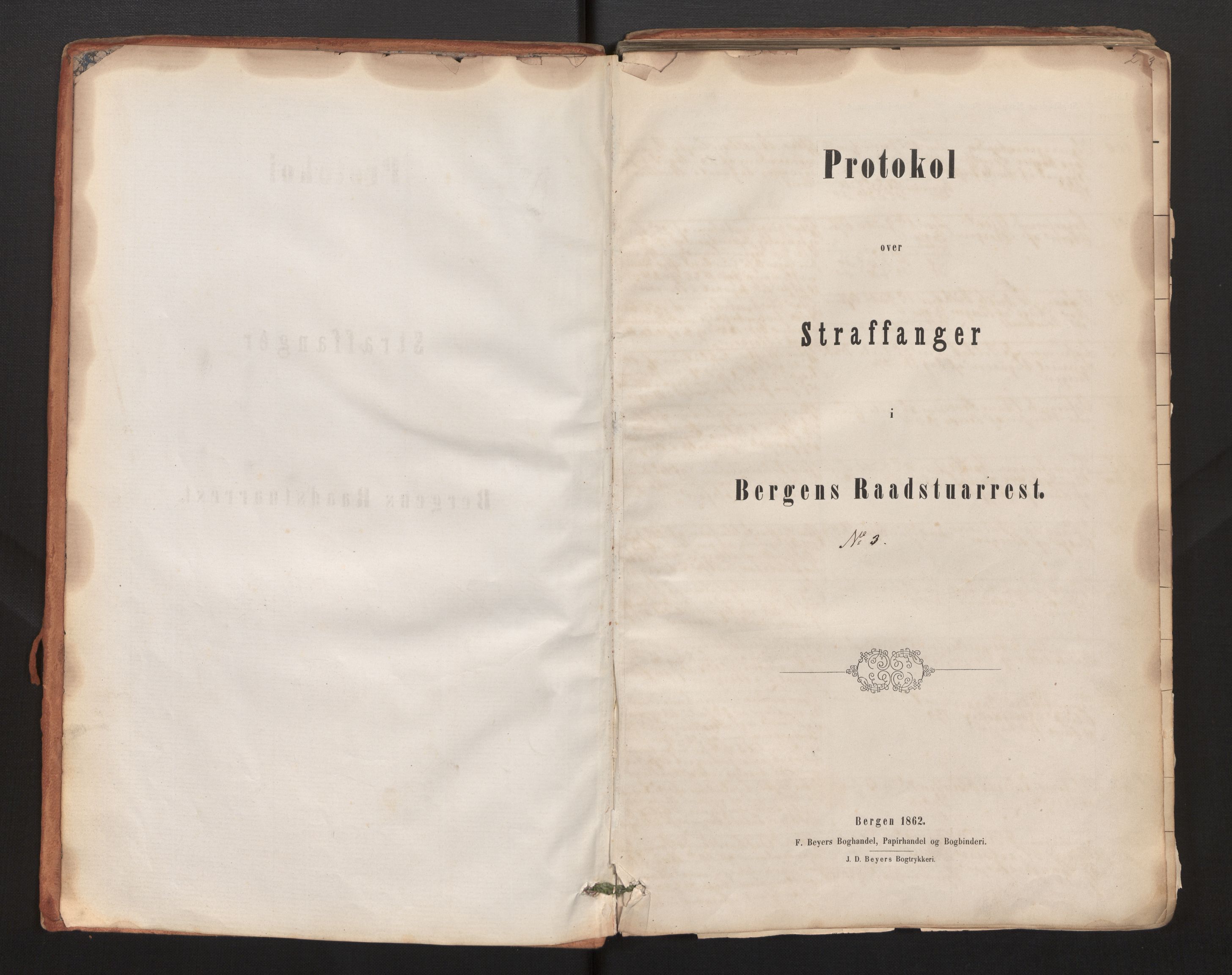 Bergen kretsfengsel, SAB/A-65001/01/01D/Da/L0003b: Straffangeprotokoll, 1862-1873, p. 2