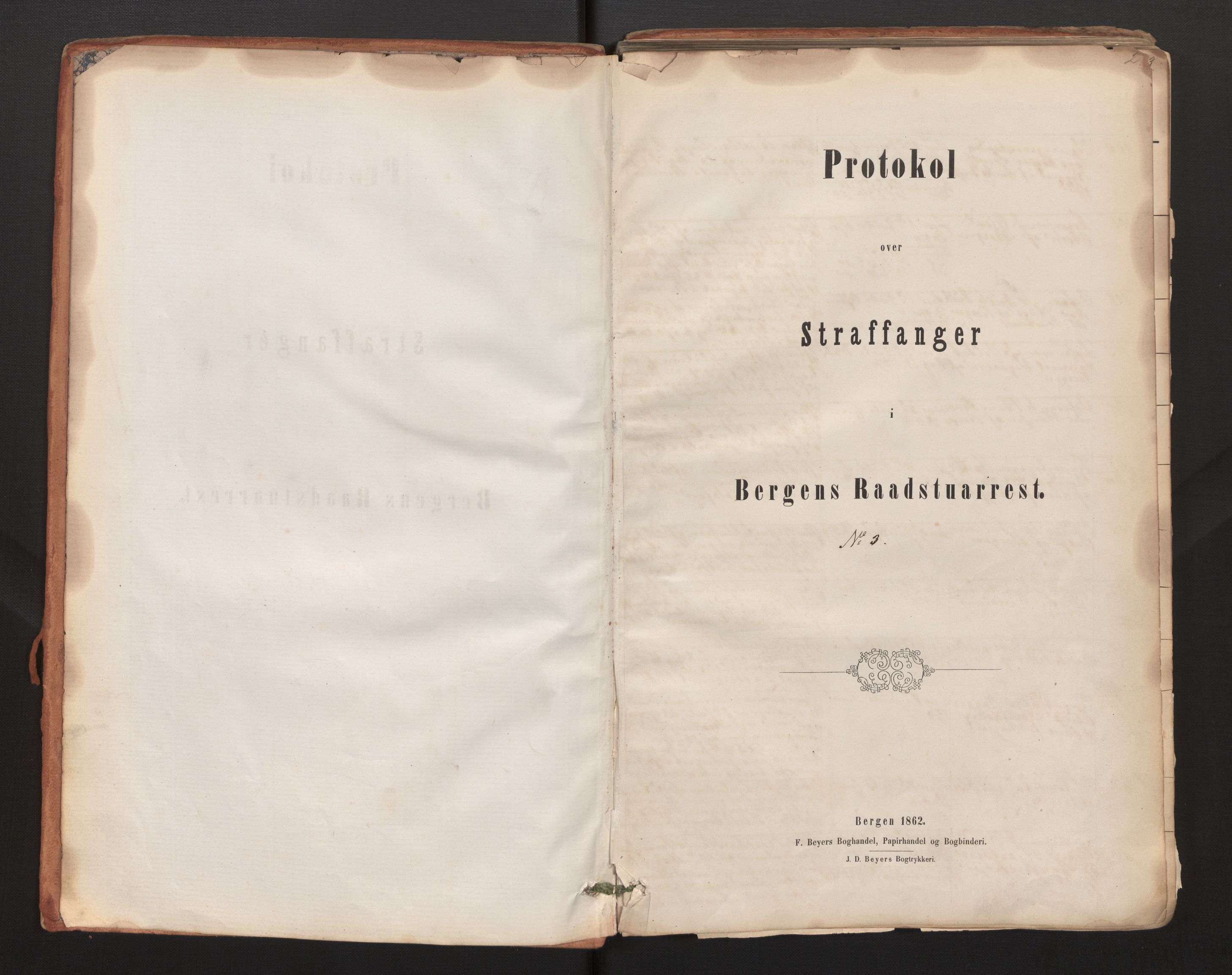 Bergen kretsfengsel, AV/SAB-A-65001/01/01D/Da/L0003b: Straffangeprotokoll, 1862-1873, p. 2