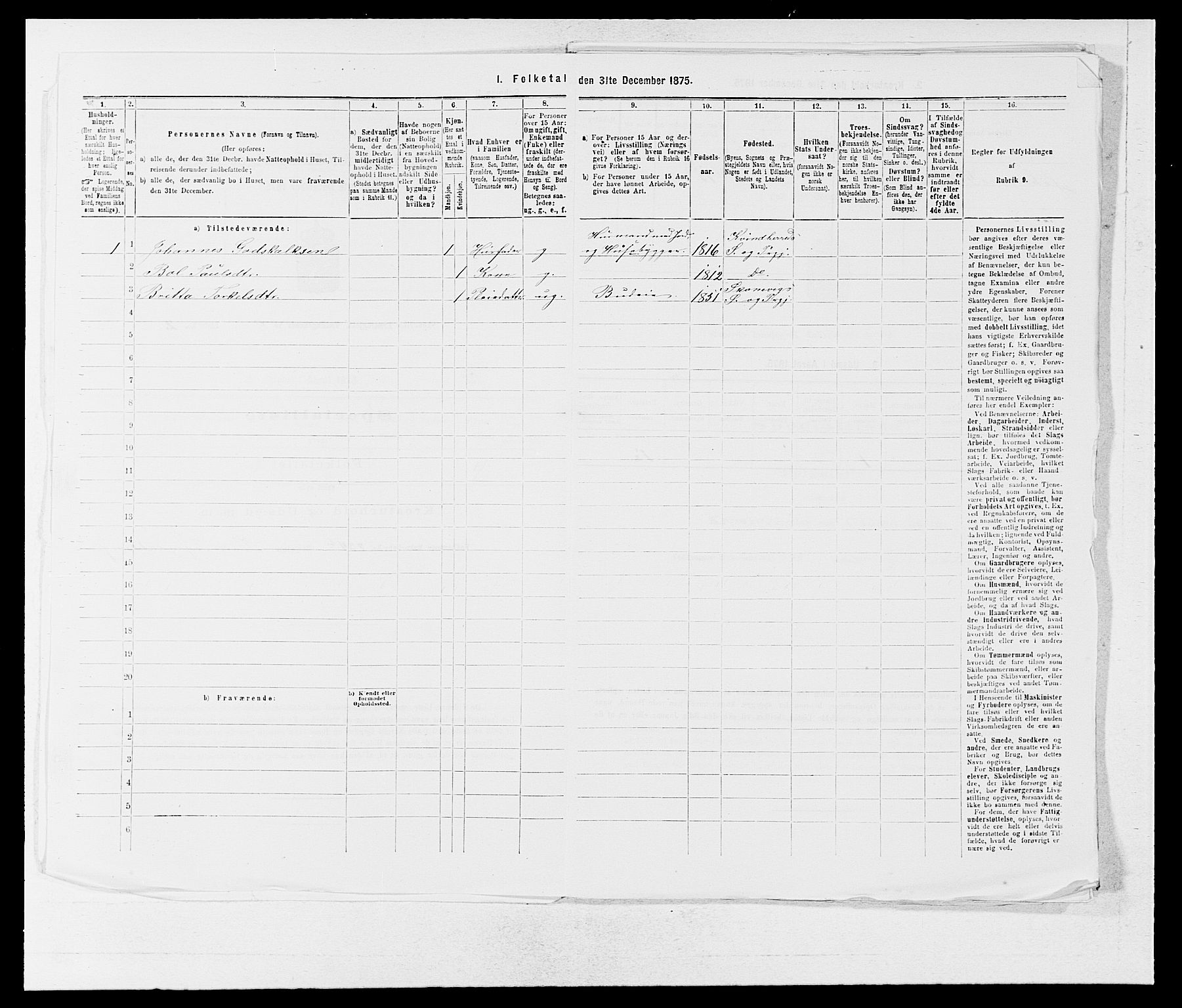 SAB, 1875 census for 1212P Skånevik, 1875, p. 1095