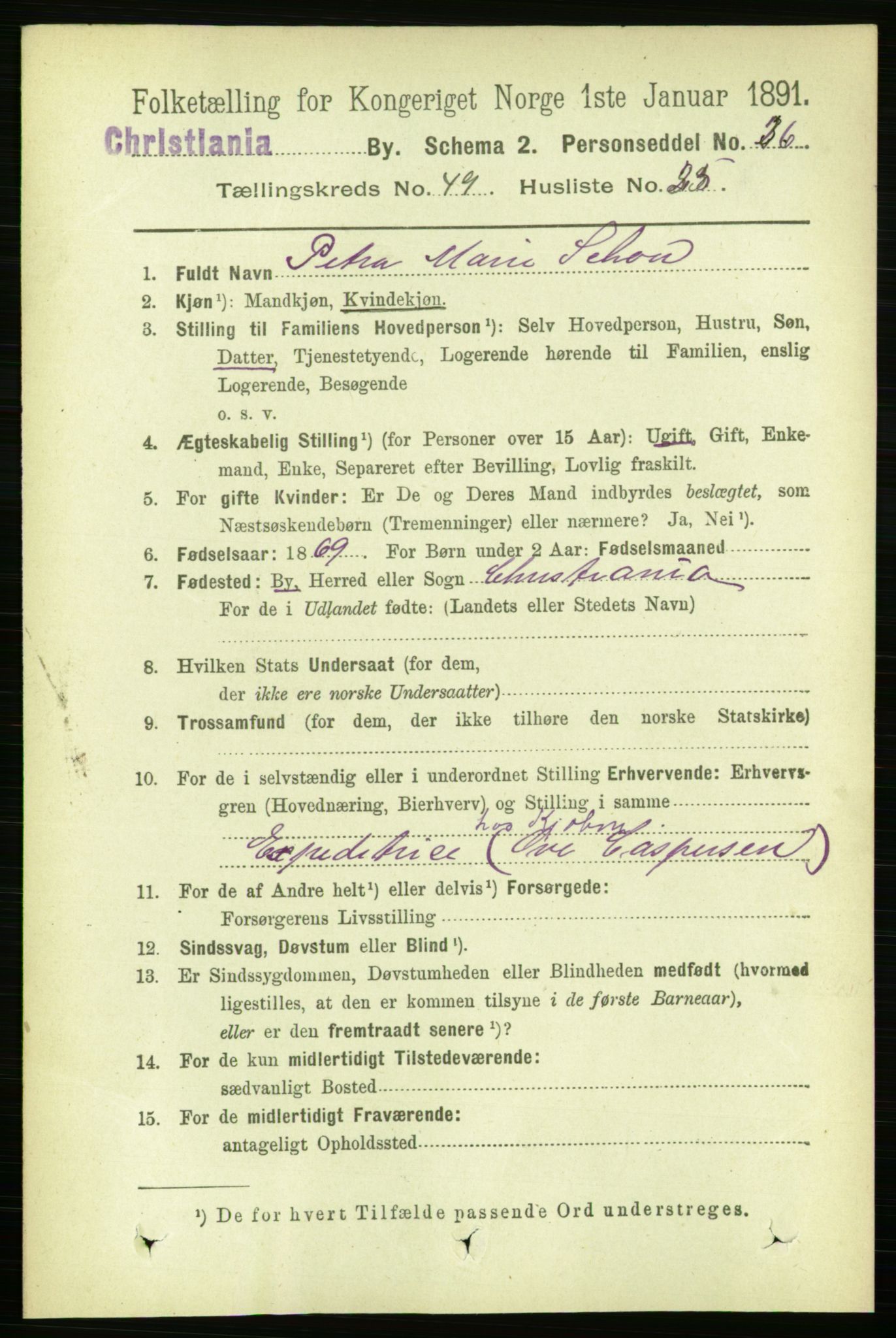 RA, 1891 census for 0301 Kristiania, 1891, p. 28856