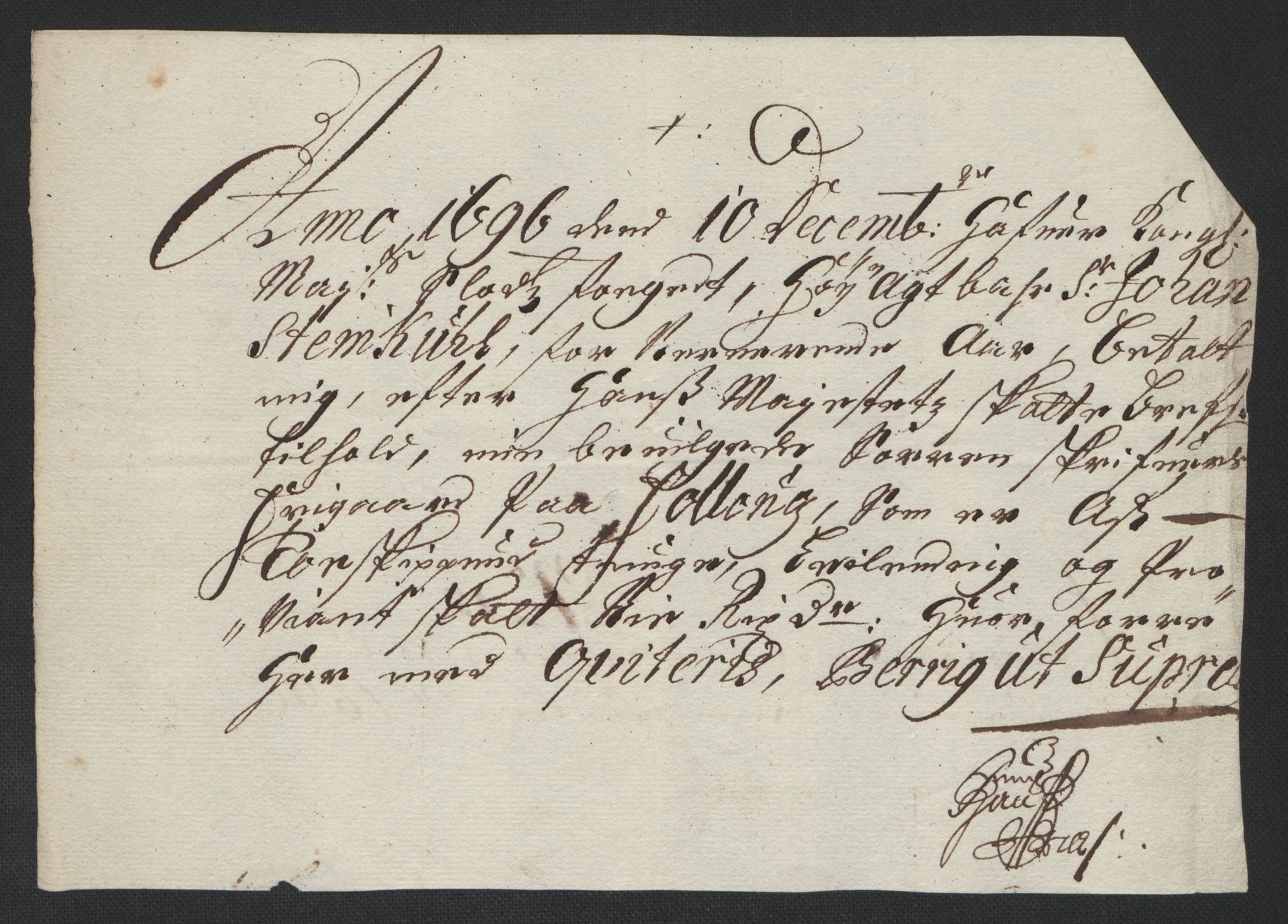 Rentekammeret inntil 1814, Reviderte regnskaper, Fogderegnskap, AV/RA-EA-4092/R10/L0440: Fogderegnskap Aker og Follo, 1696-1697, p. 204