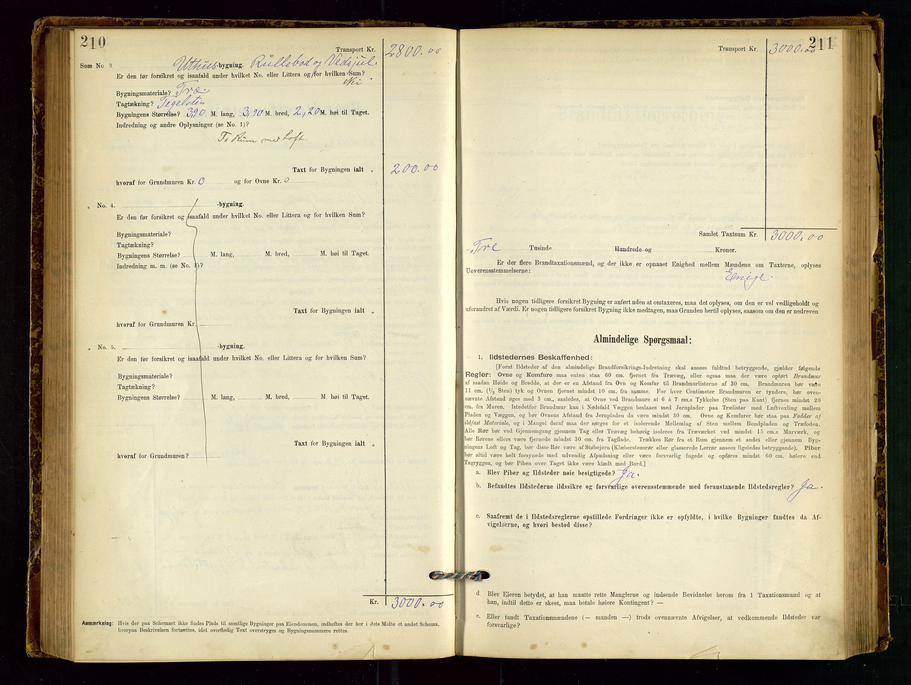 Vikedal lensmannskontor, AV/SAST-A-100179/Gob/L0004: Branntakstprotokoll, 1894-1952, p. 210-211