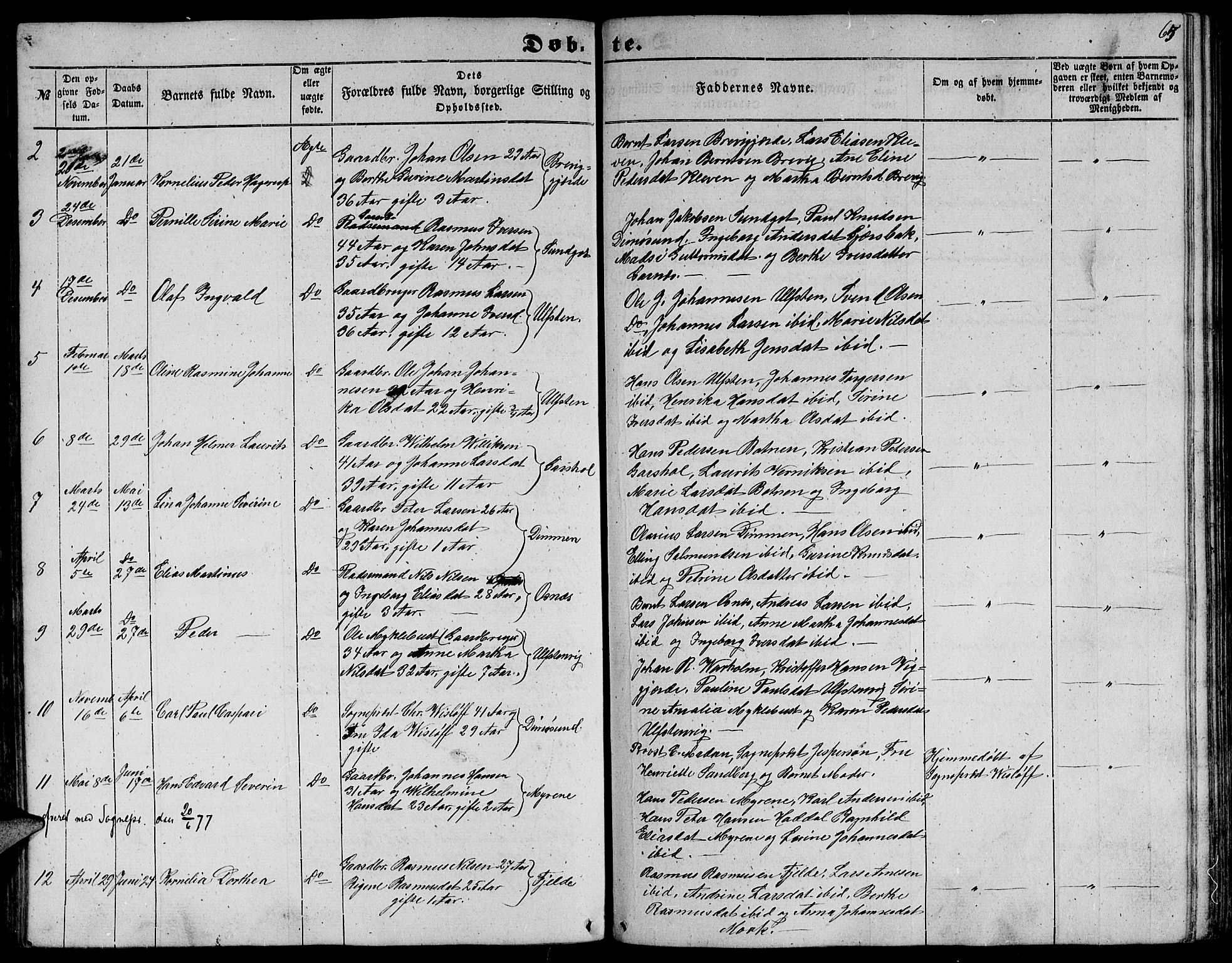 Ministerialprotokoller, klokkerbøker og fødselsregistre - Møre og Romsdal, AV/SAT-A-1454/509/L0111: Parish register (copy) no. 509C01, 1854-1882, p. 65