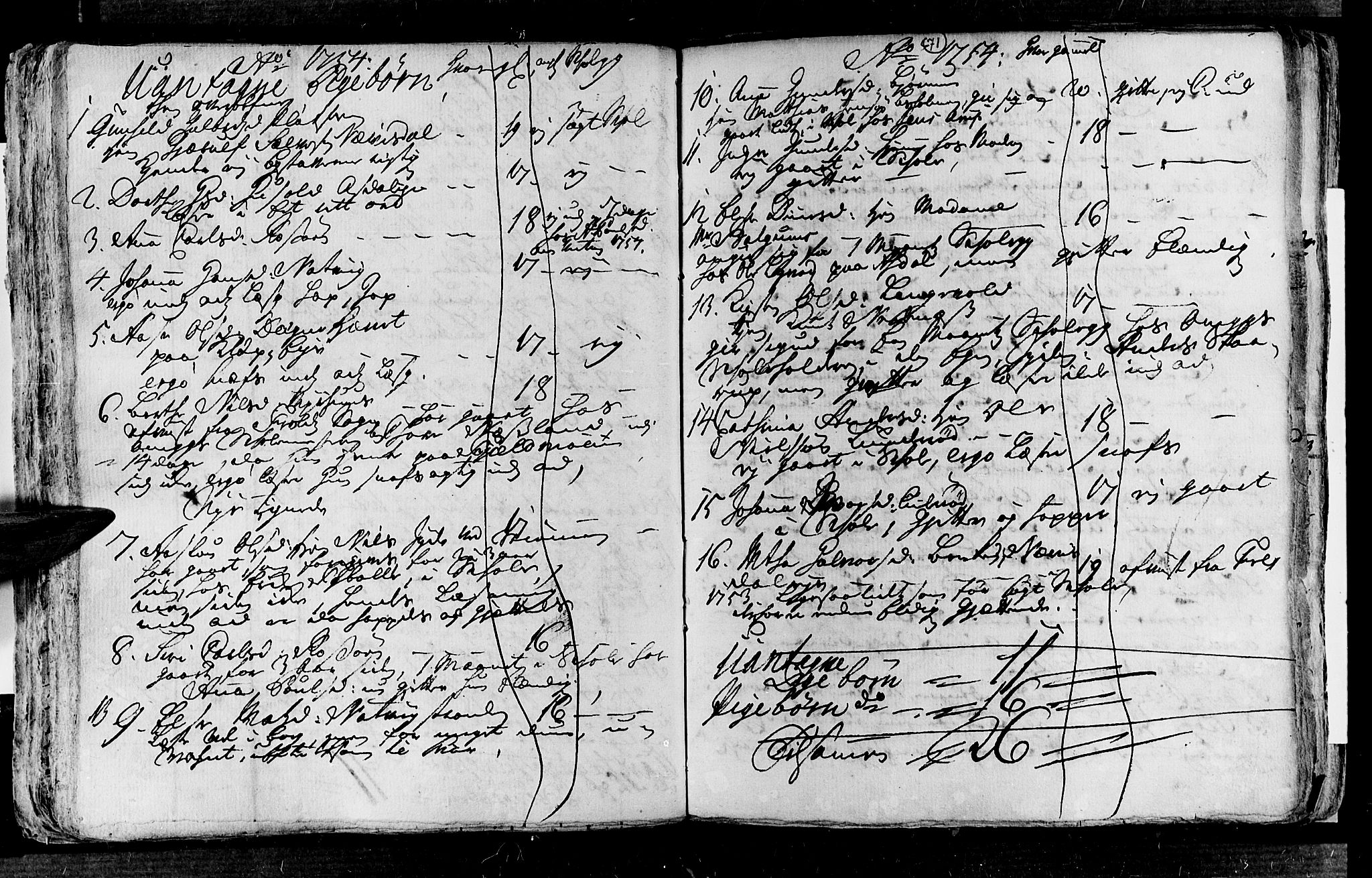 Øyestad sokneprestkontor, AV/SAK-1111-0049/F/Fa/L0005: Parish register (official) no. A 5, 1751-1757, p. 71