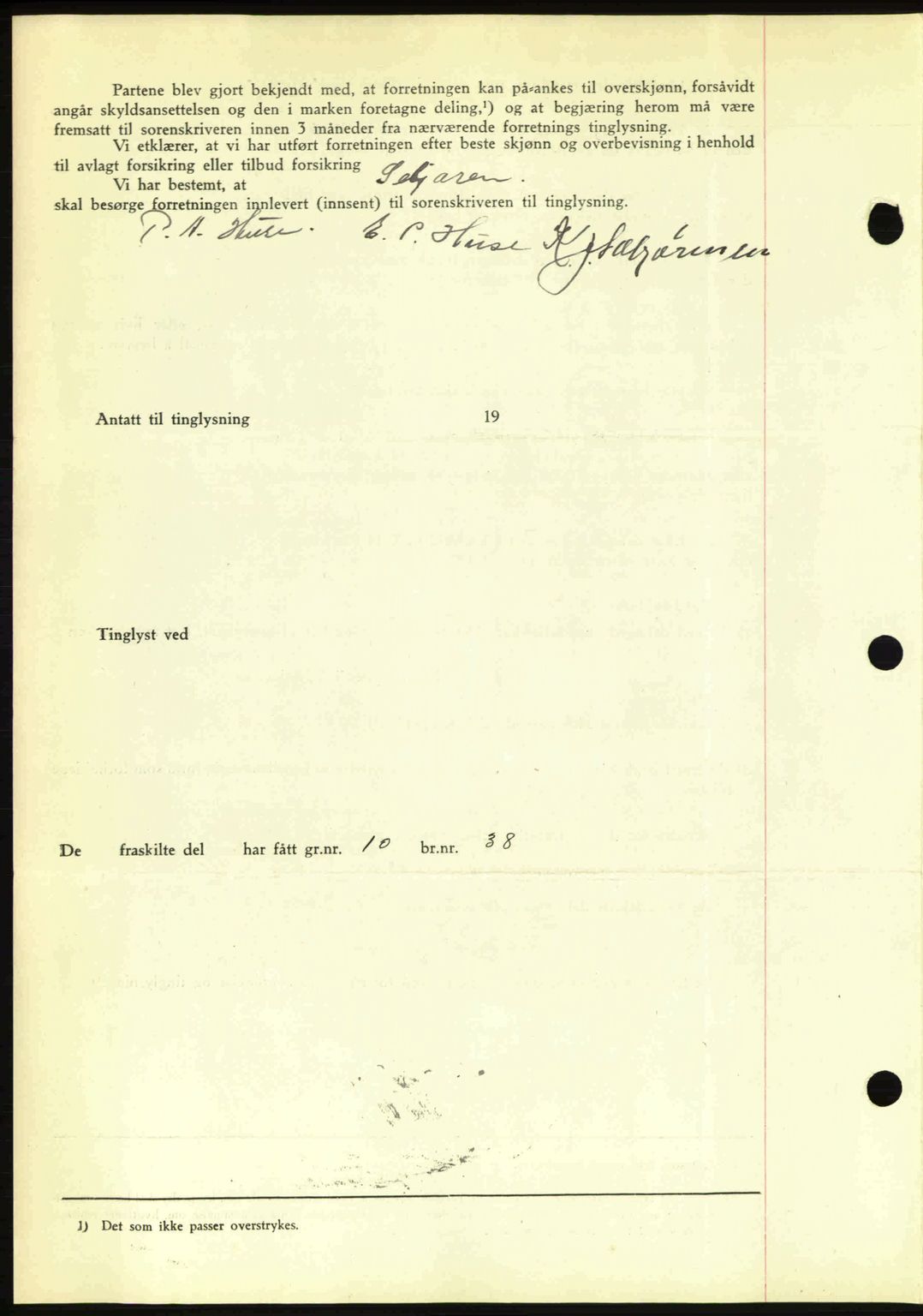 Romsdal sorenskriveri, AV/SAT-A-4149/1/2/2C: Mortgage book no. A10, 1941-1941, Diary no: : 1030/1941