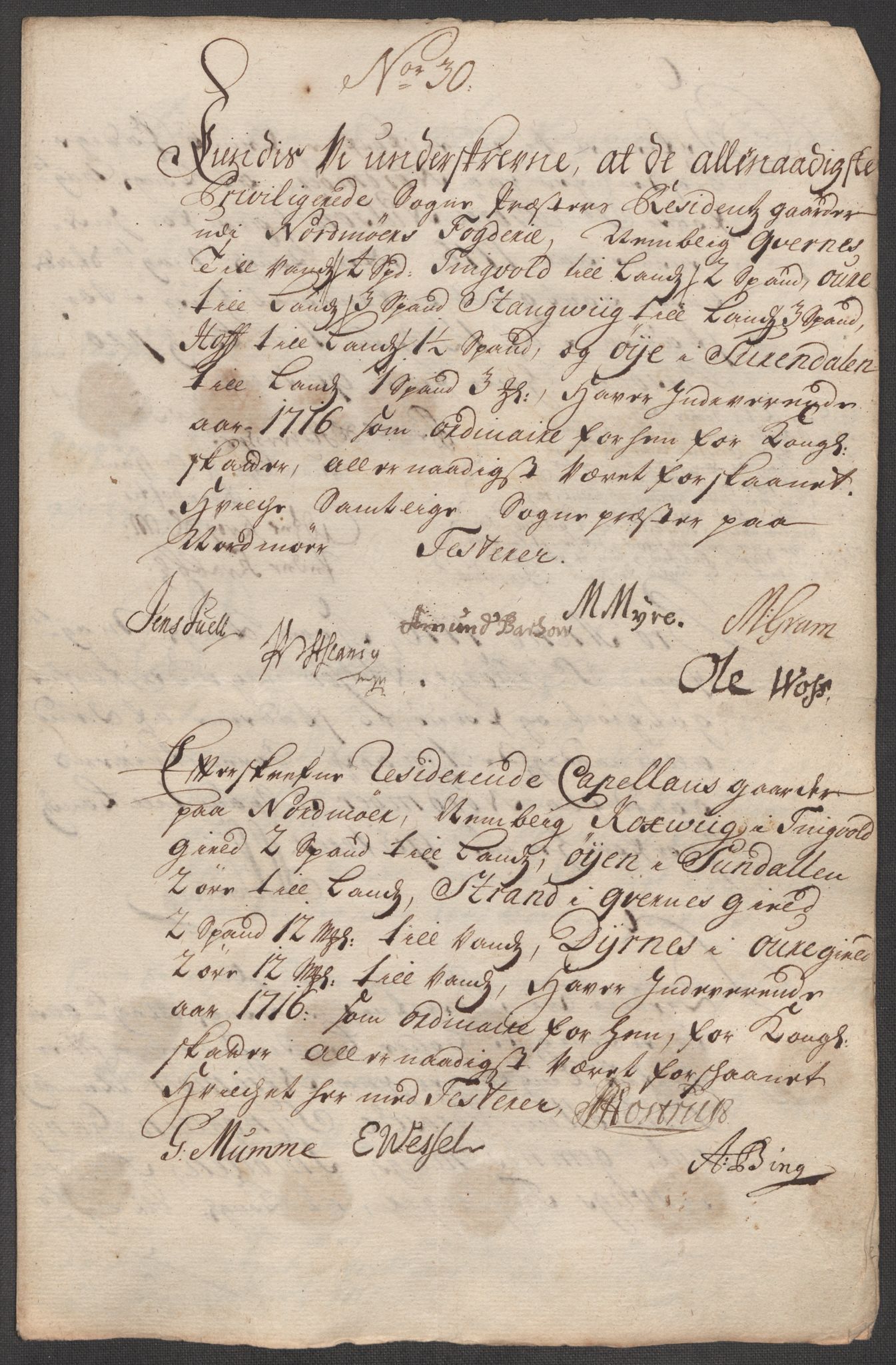 Rentekammeret inntil 1814, Reviderte regnskaper, Fogderegnskap, AV/RA-EA-4092/R56/L3749: Fogderegnskap Nordmøre, 1716, p. 170