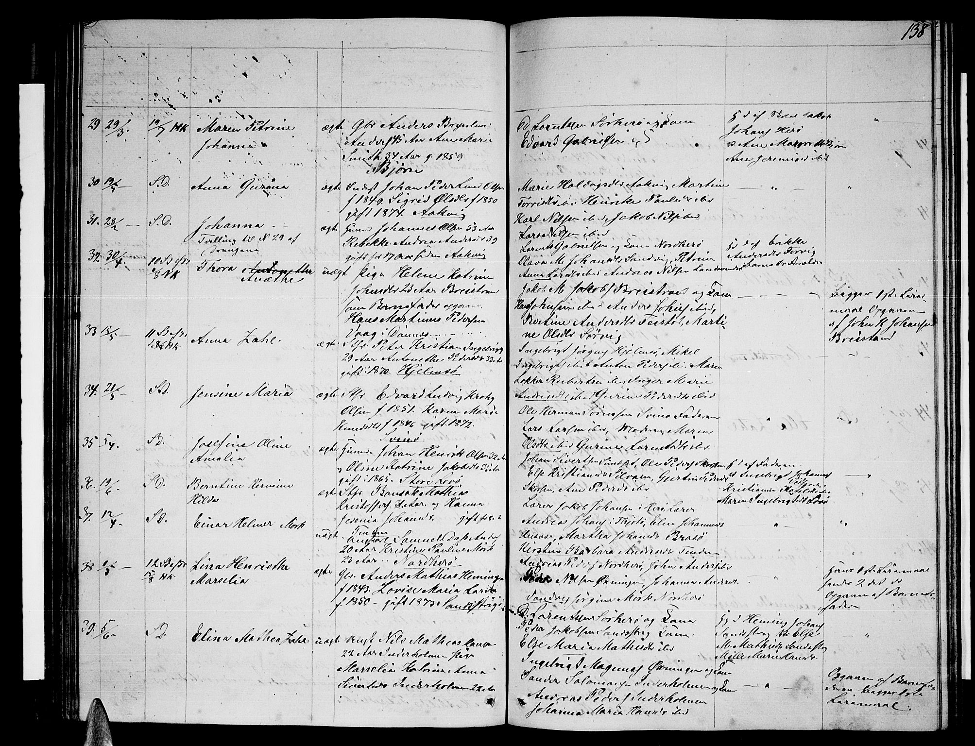 Ministerialprotokoller, klokkerbøker og fødselsregistre - Nordland, AV/SAT-A-1459/834/L0512: Parish register (copy) no. 834C03, 1862-1877, p. 138