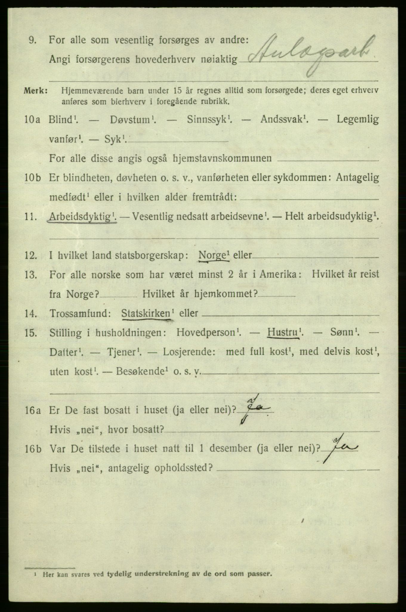 SAO, 1920 census for Fredrikshald, 1920, p. 29382