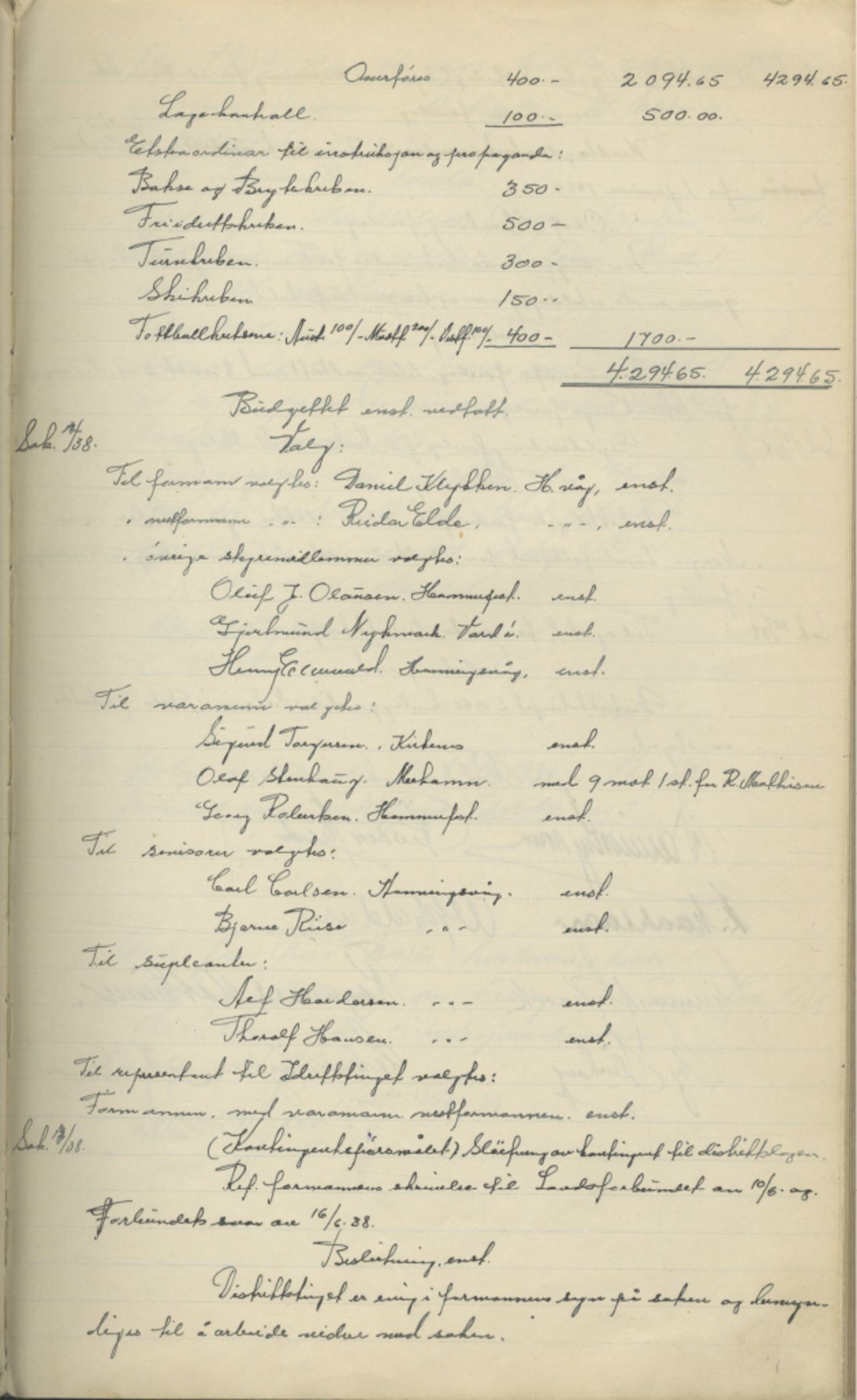 Finnmark Distriktslag for Idrett, FMFB/A-1040/A/L0001: Møteprotokoll, 1919-1940, p. 186