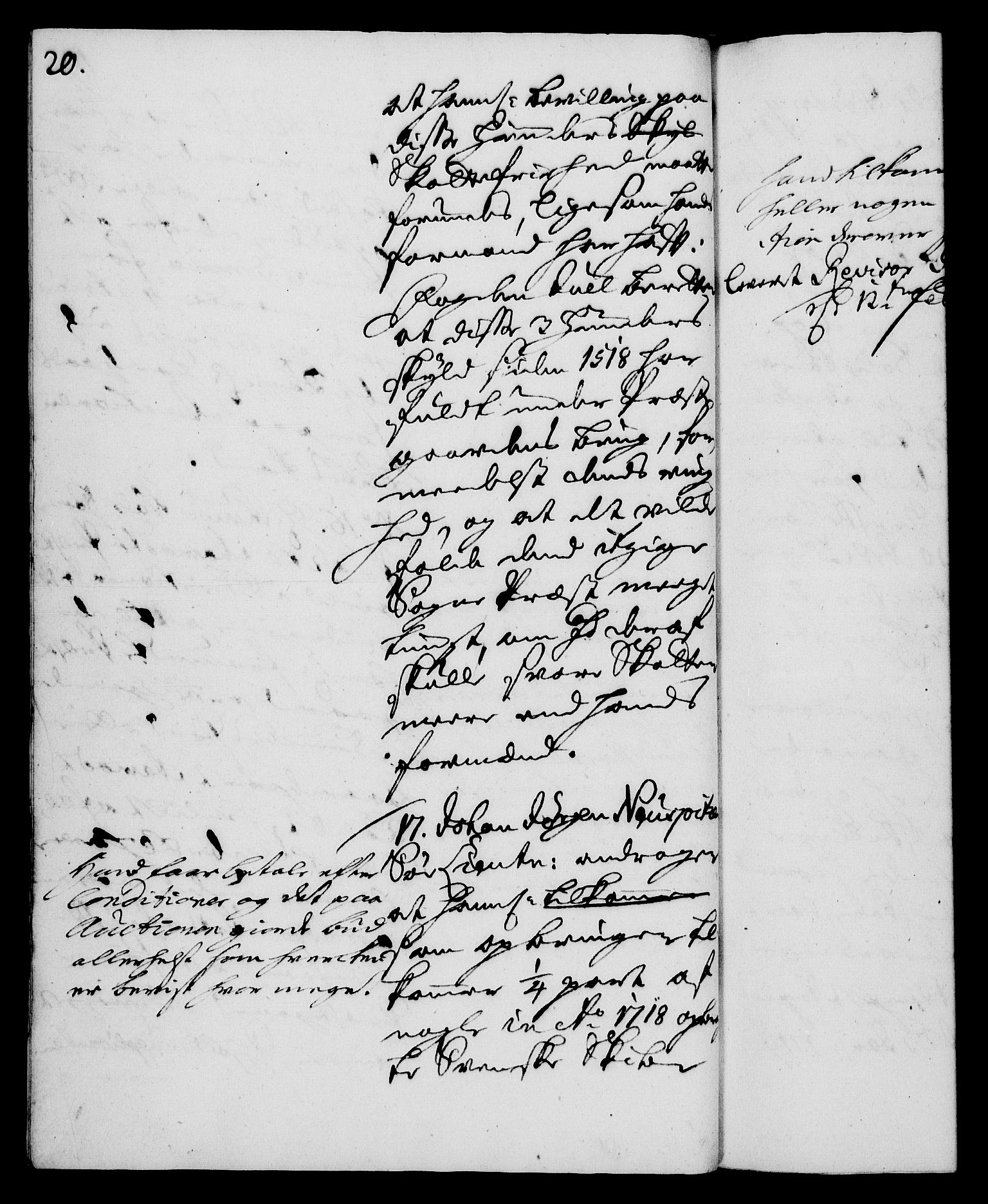 Rentekammeret, Kammerkanselliet, RA/EA-3111/G/Gh/Gha/L0010: Norsk ekstraktmemorialprotokoll (merket RK 53.55), 1728, p. 20