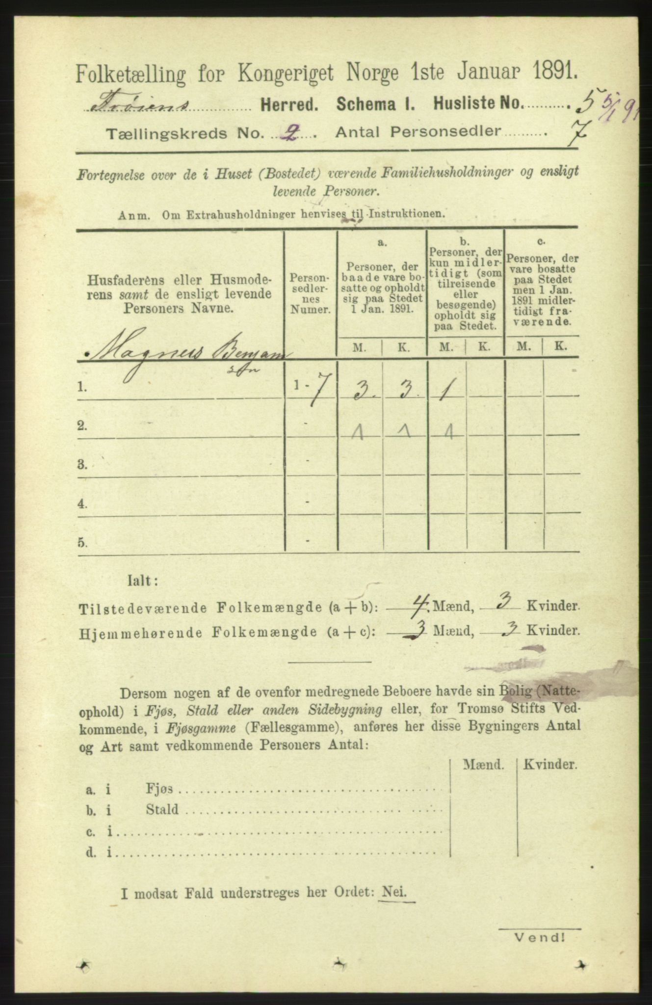 RA, 1891 census for 1619 Frøya, 1891, p. 894