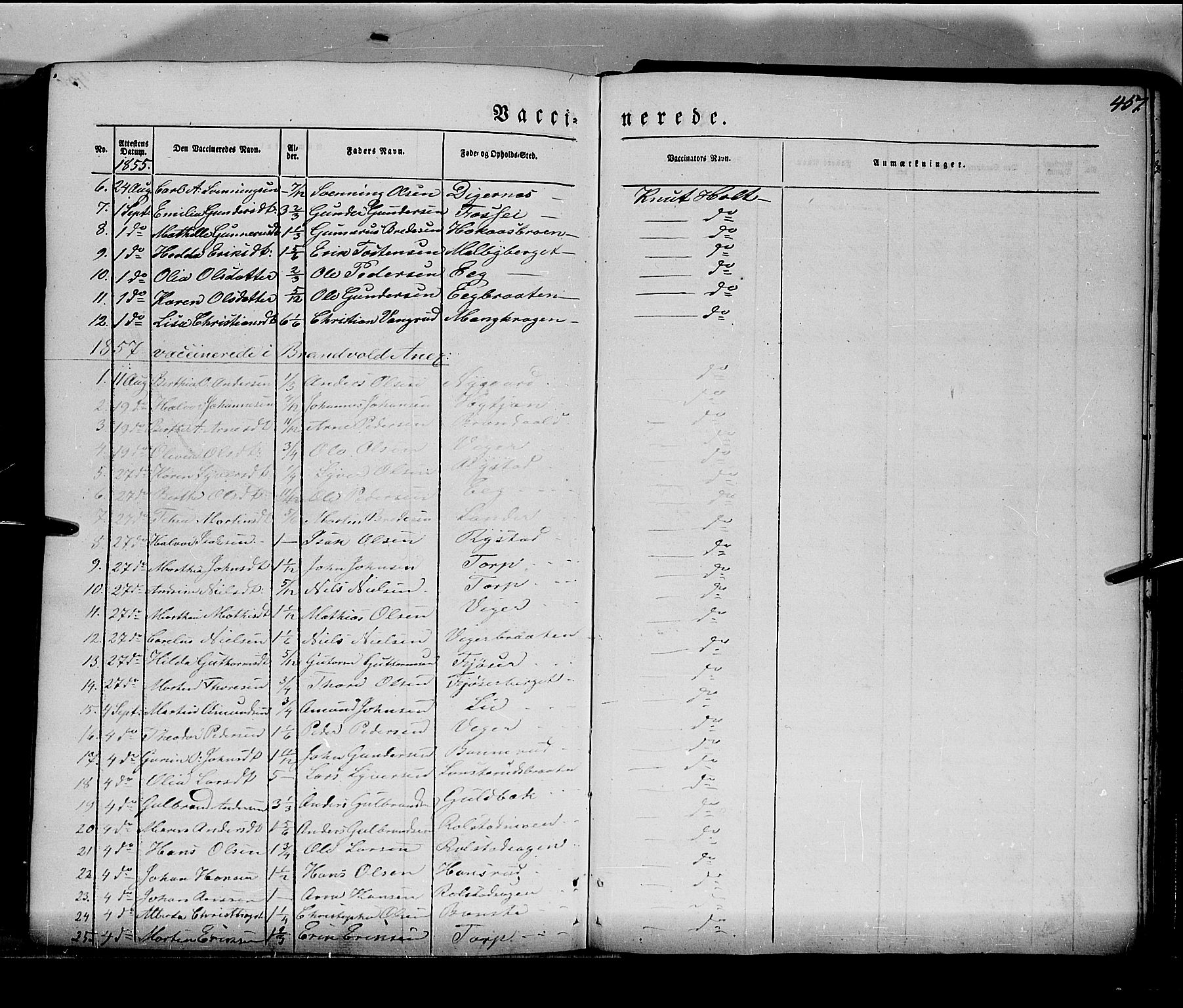 Grue prestekontor, AV/SAH-PREST-036/H/Ha/Haa/L0008: Parish register (official) no. 8, 1847-1858, p. 457