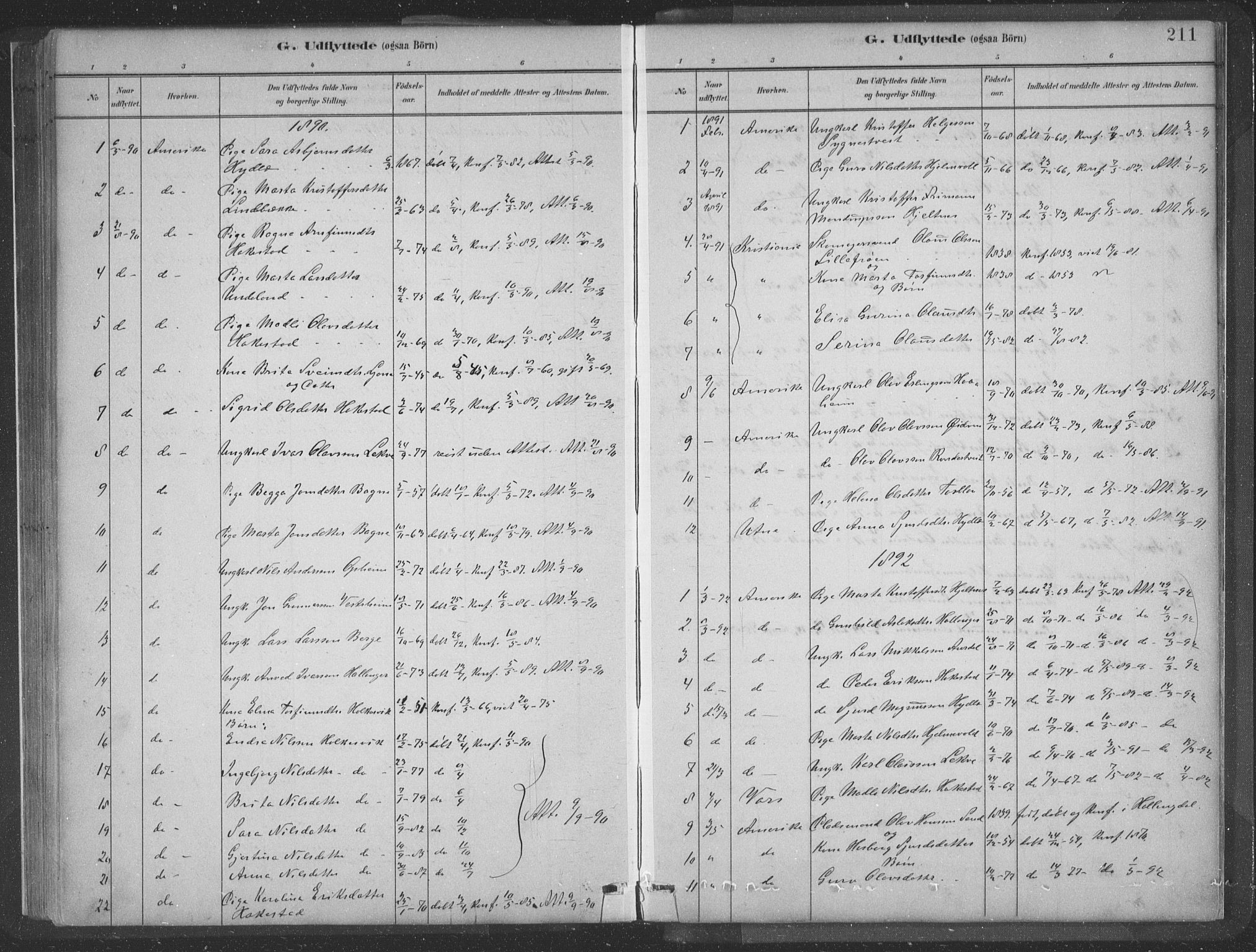 Ulvik sokneprestembete, SAB/A-78801/H/Hab: Parish register (copy) no. A 3, 1883-1908, p. 211