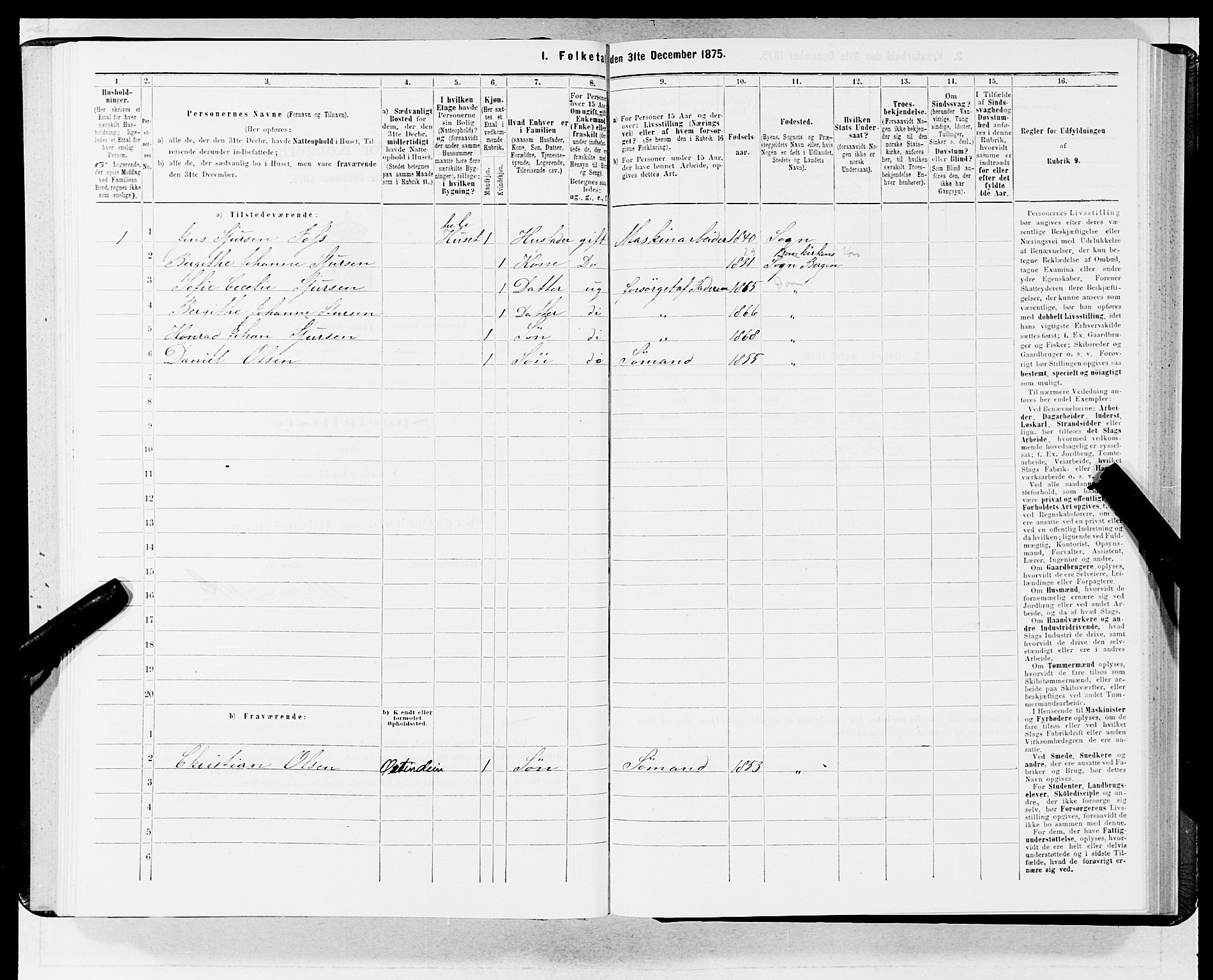 SAB, 1875 census for 1301 Bergen, 1875, p. 2778