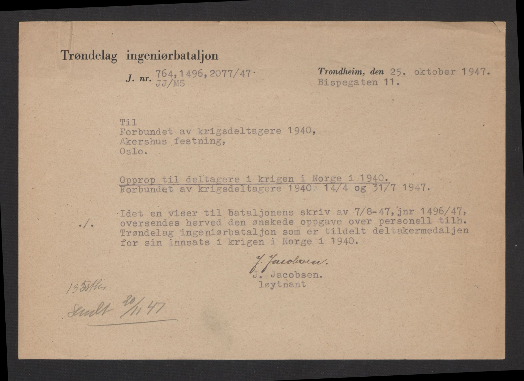 Forsvarsdepartementet, arkivet 1940-1945, AV/RA-RAFA-2062, 1940-1945, p. 315