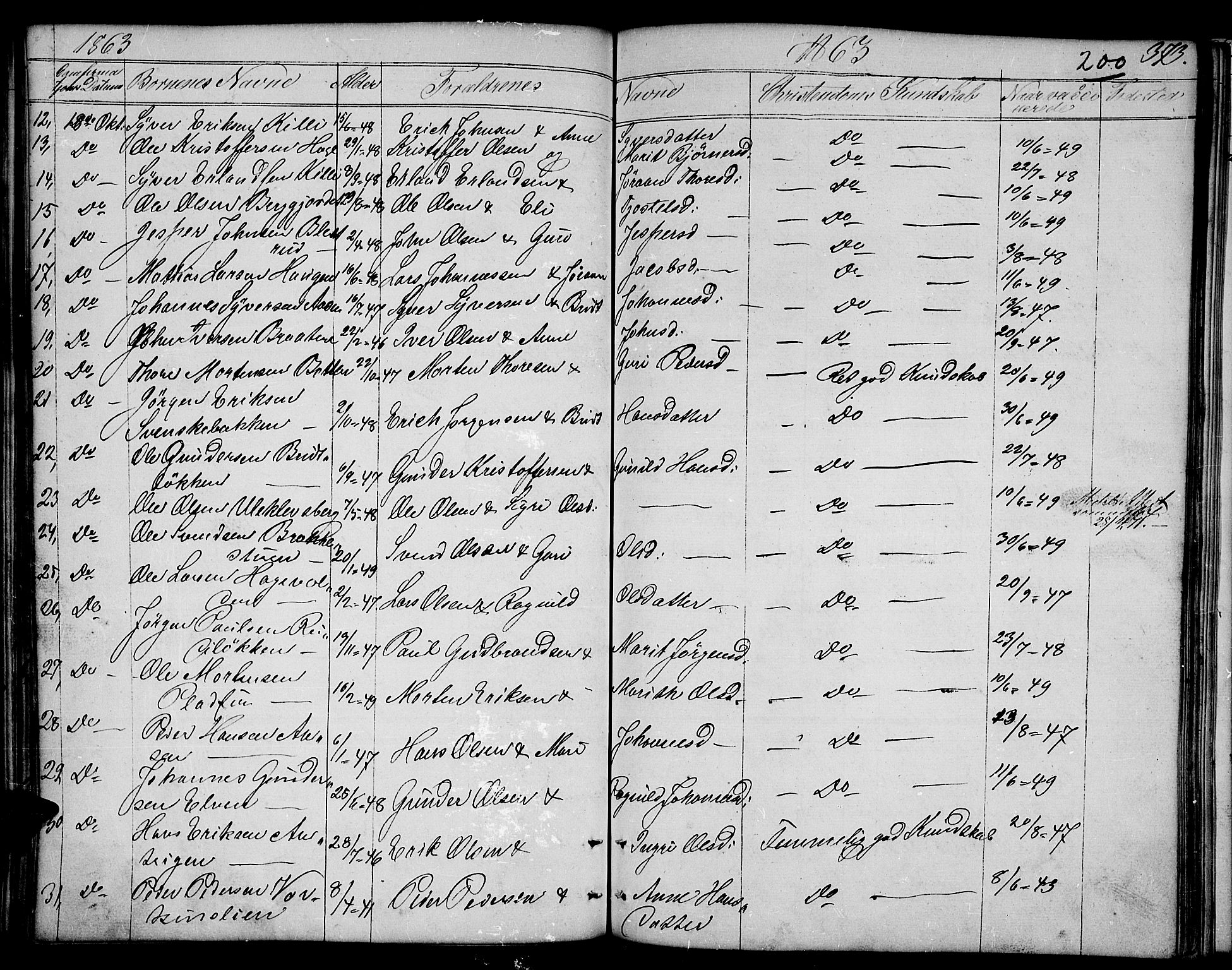 Dovre prestekontor, SAH/PREST-066/H/Ha/Hab/L0001: Parish register (copy) no. 1, 1862-1880, p. 373
