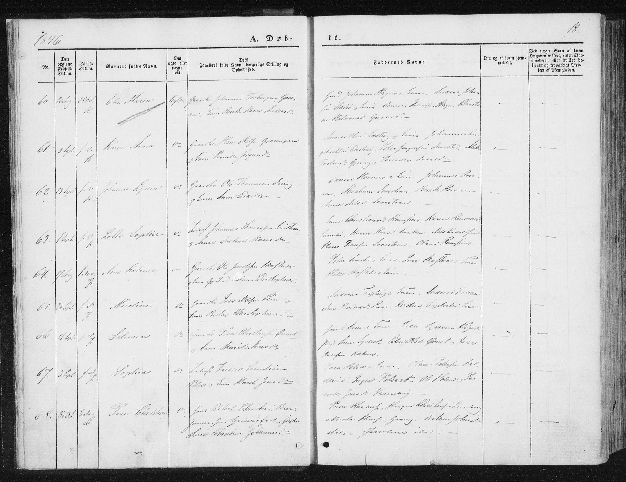 Ministerialprotokoller, klokkerbøker og fødselsregistre - Nord-Trøndelag, AV/SAT-A-1458/780/L0640: Parish register (official) no. 780A05, 1845-1856, p. 18