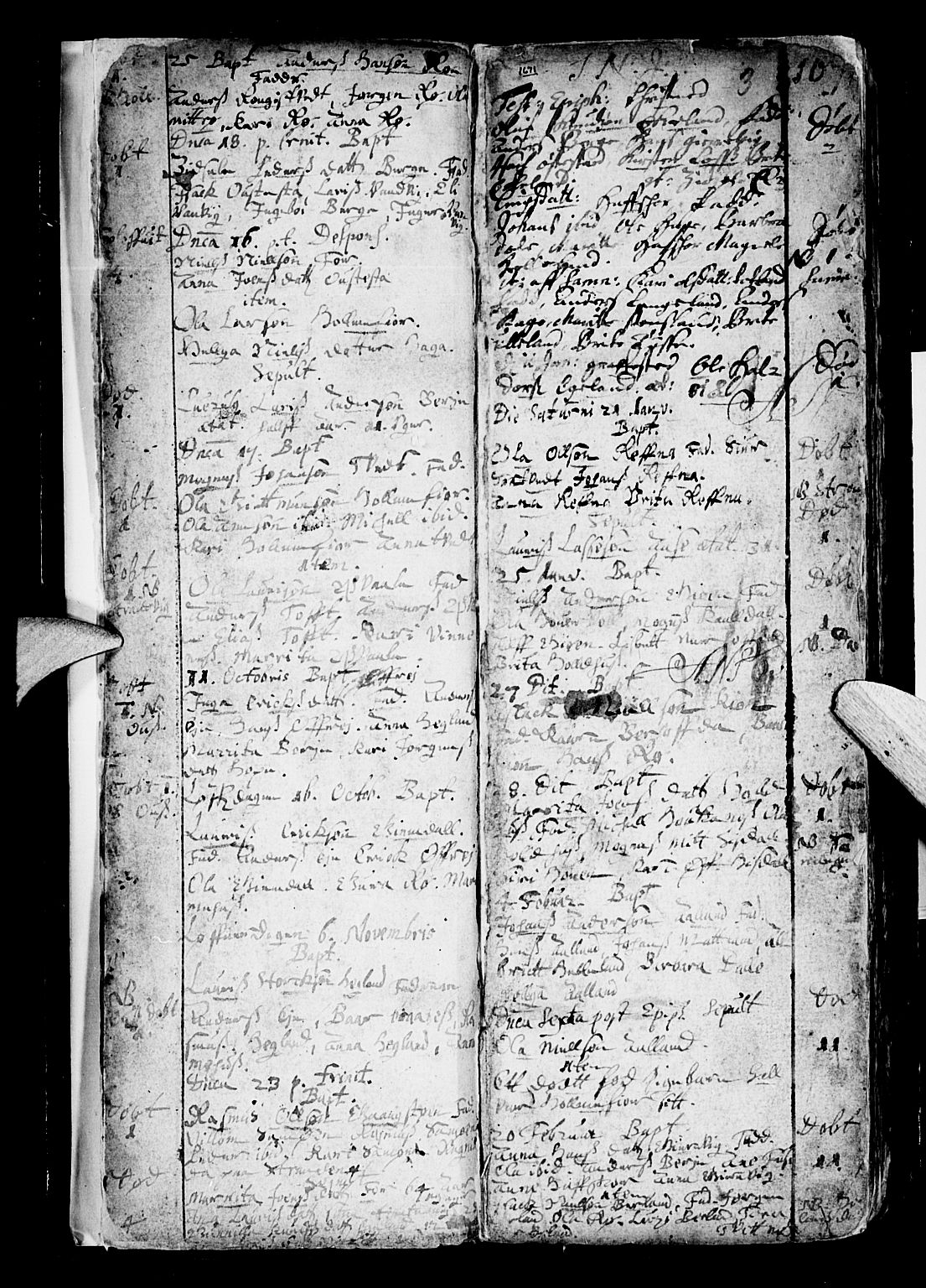 Os sokneprestembete, SAB/A-99929: Parish register (official) no. A 6, 1669-1719, p. 3