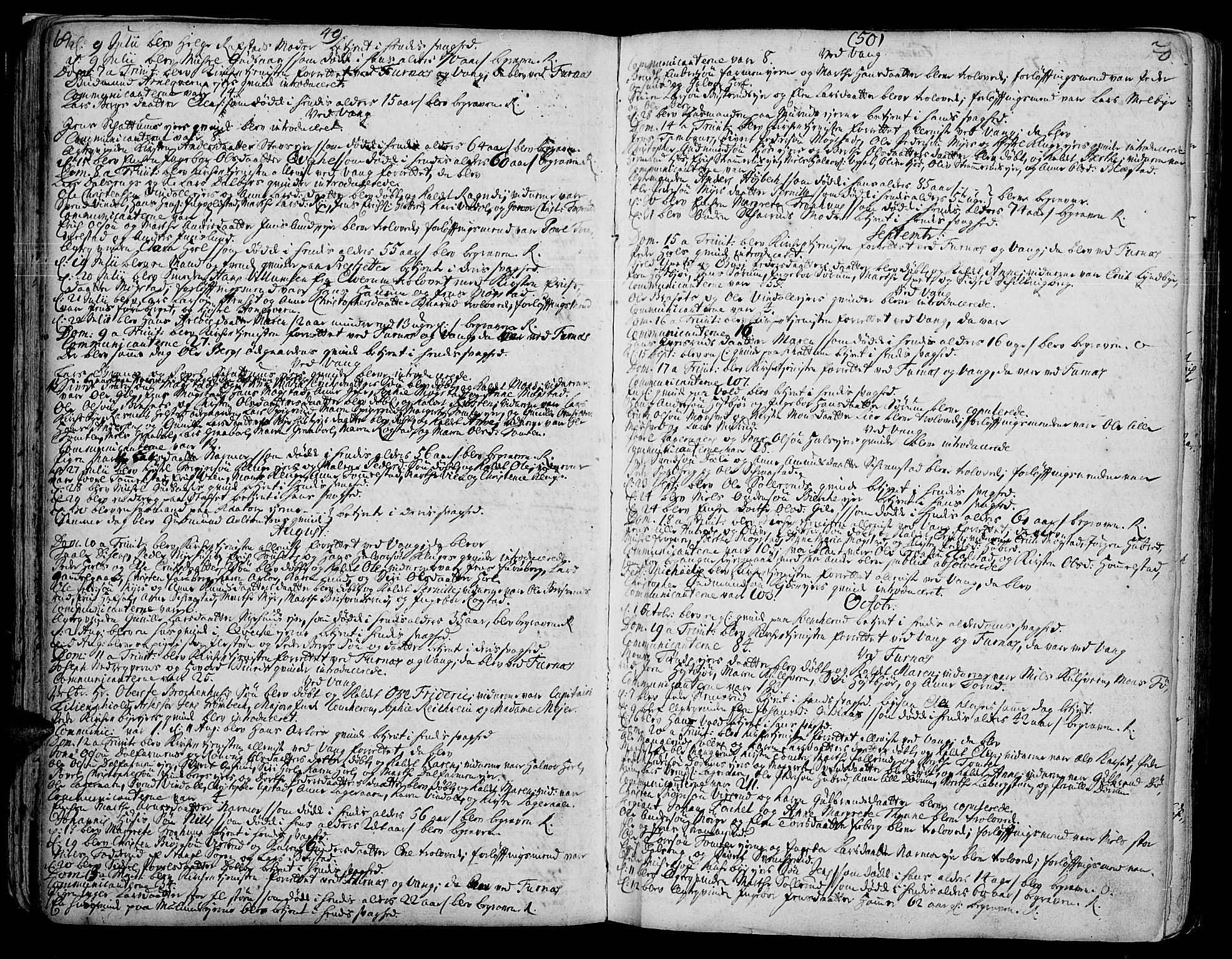 Vang prestekontor, Hedmark, AV/SAH-PREST-008/H/Ha/Haa/L0002A: Parish register (official) no. 2A, 1713-1733, p. 69-70