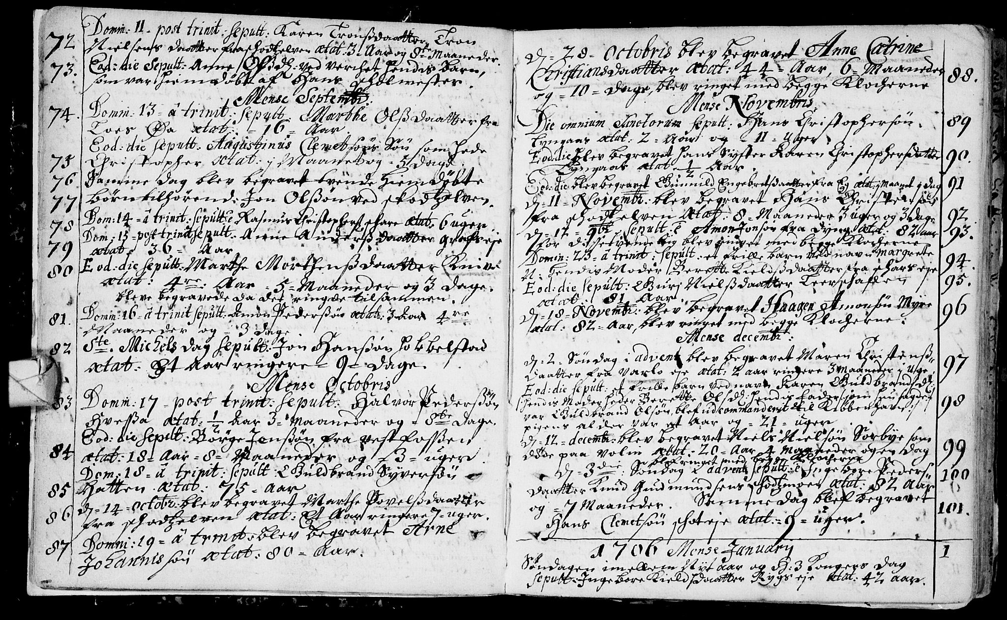 Eiker kirkebøker, AV/SAKO-A-4/F/Fa/L0006: Parish register (official) no. I 6 /1, 1705-1733