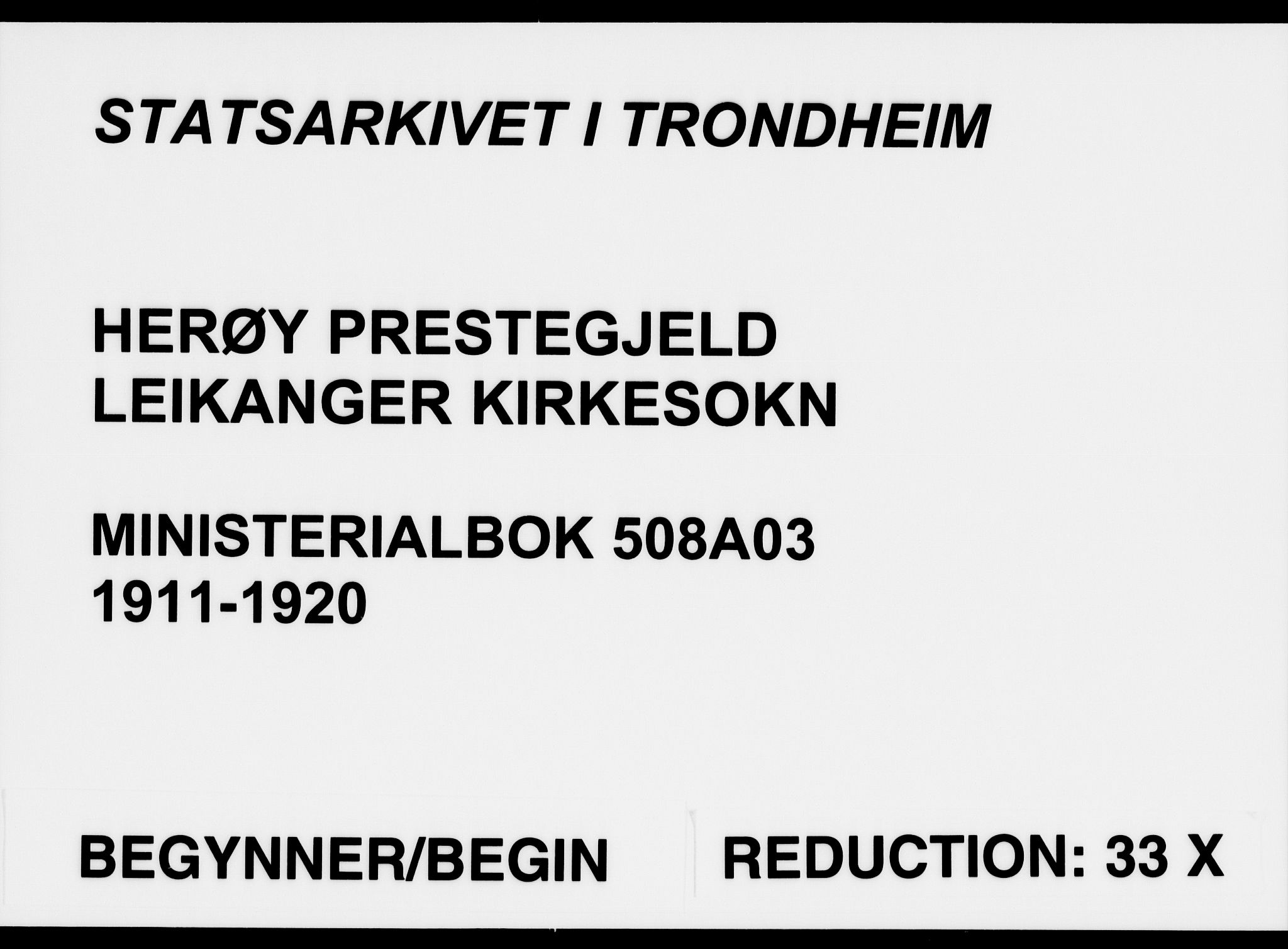 Ministerialprotokoller, klokkerbøker og fødselsregistre - Møre og Romsdal, SAT/A-1454/508/L0096: Parish register (official) no. 508A03, 1911-1920