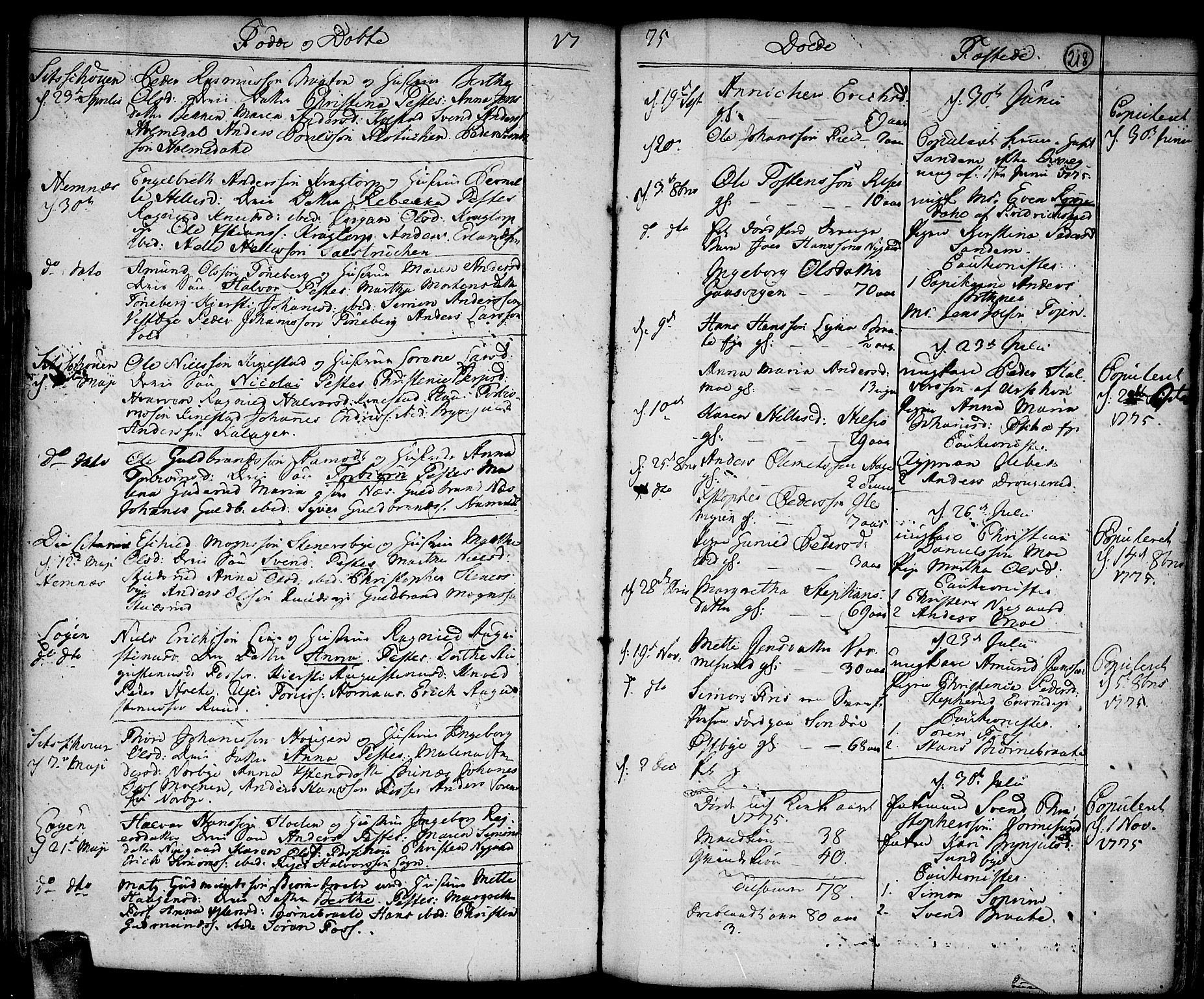 Høland prestekontor Kirkebøker, SAO/A-10346a/F/Fa/L0004: Parish register (official) no. I 4, 1757-1780, p. 218